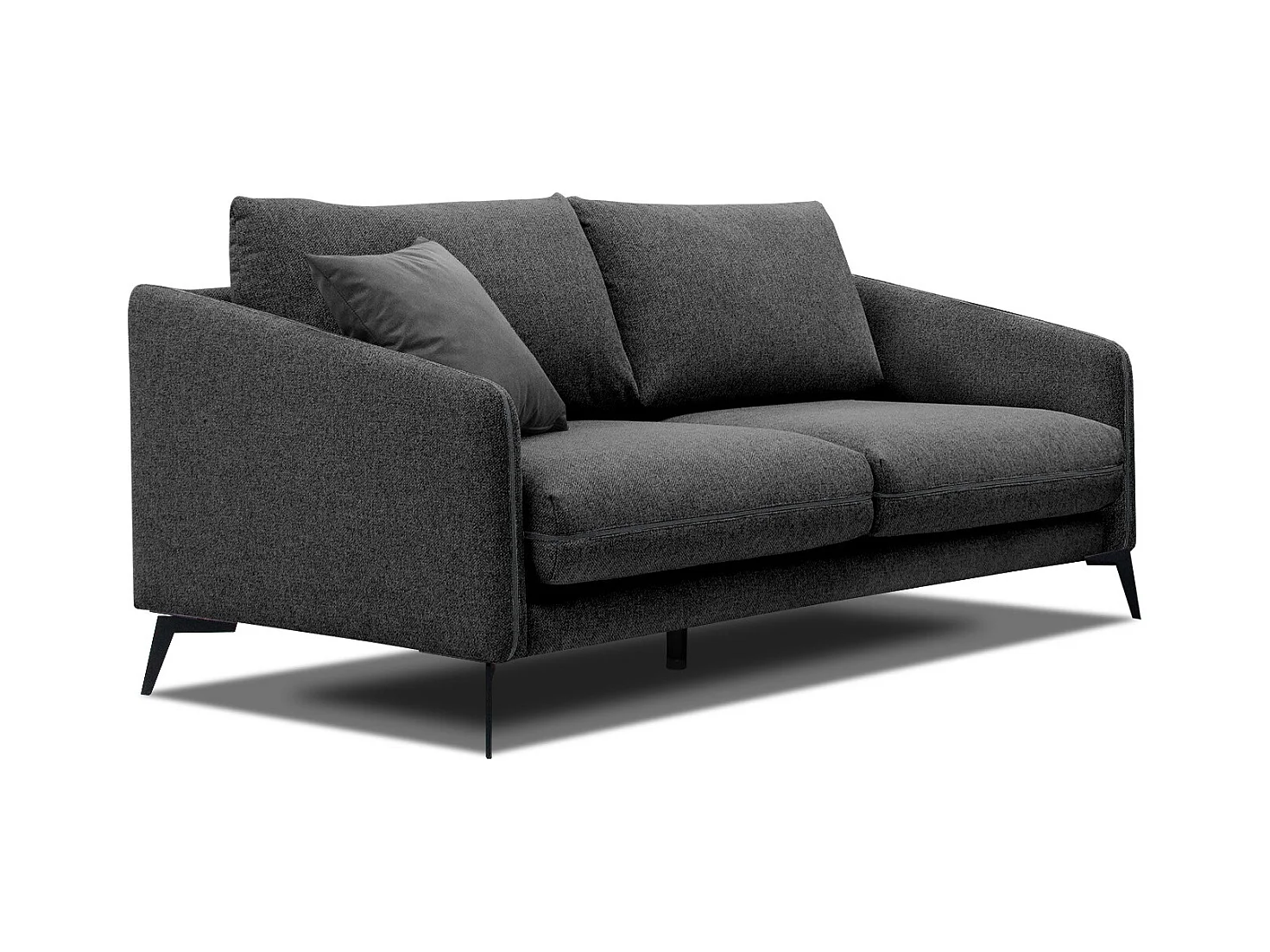 CANAPE SOGEL 2,5-sitzer tissu noir