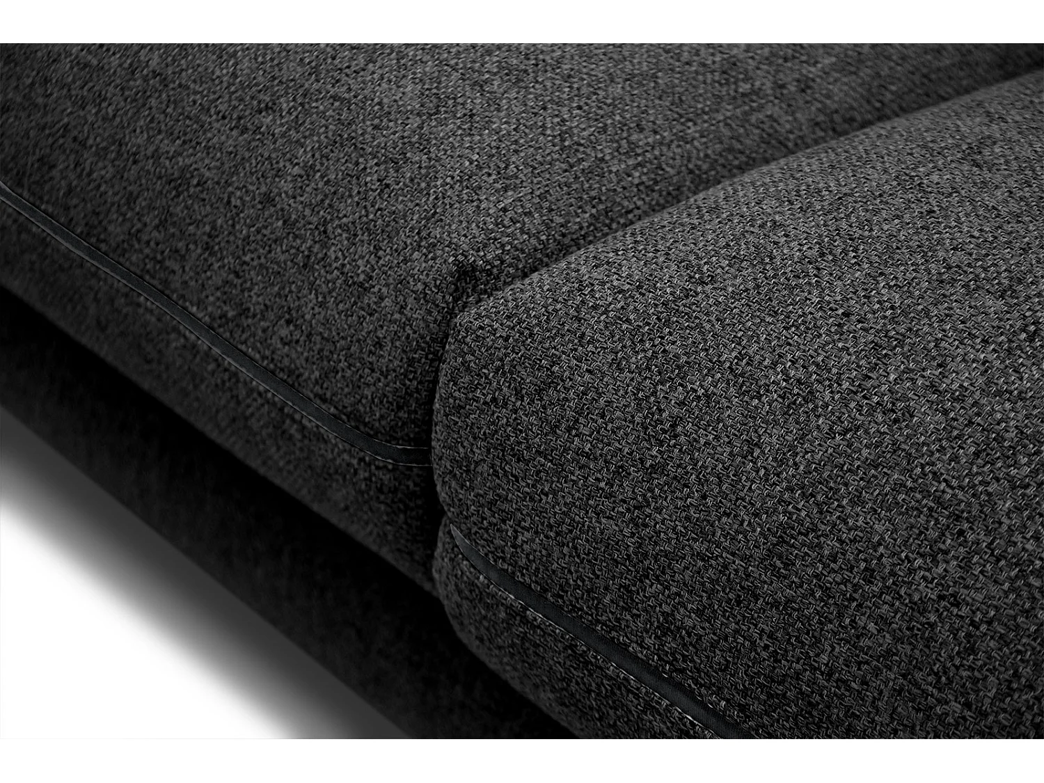 SOGEL Sofa 2,5-Sitzer, schwarz