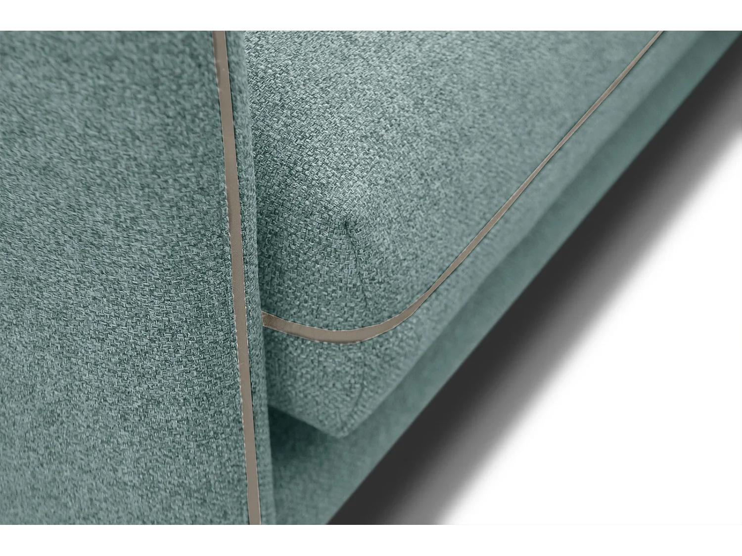 SOGEL Ecksofa 4-Sitzer rechts, minzegrün