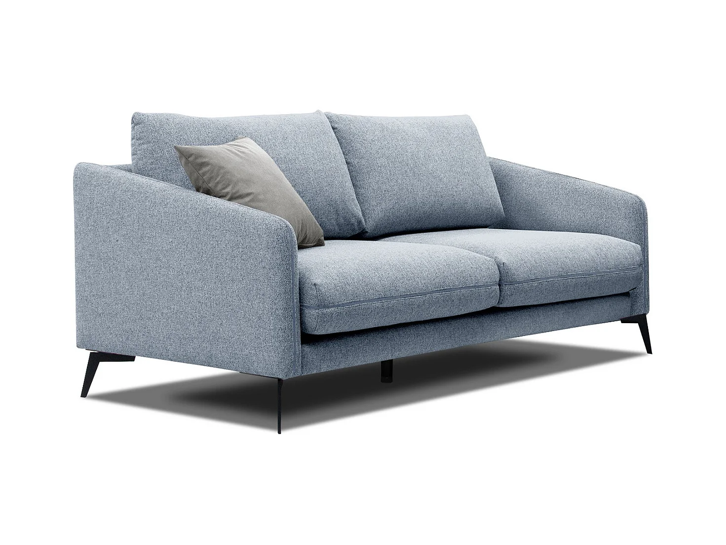 CANAPE SOGEL 2,5-sitzer tissu bleu clair