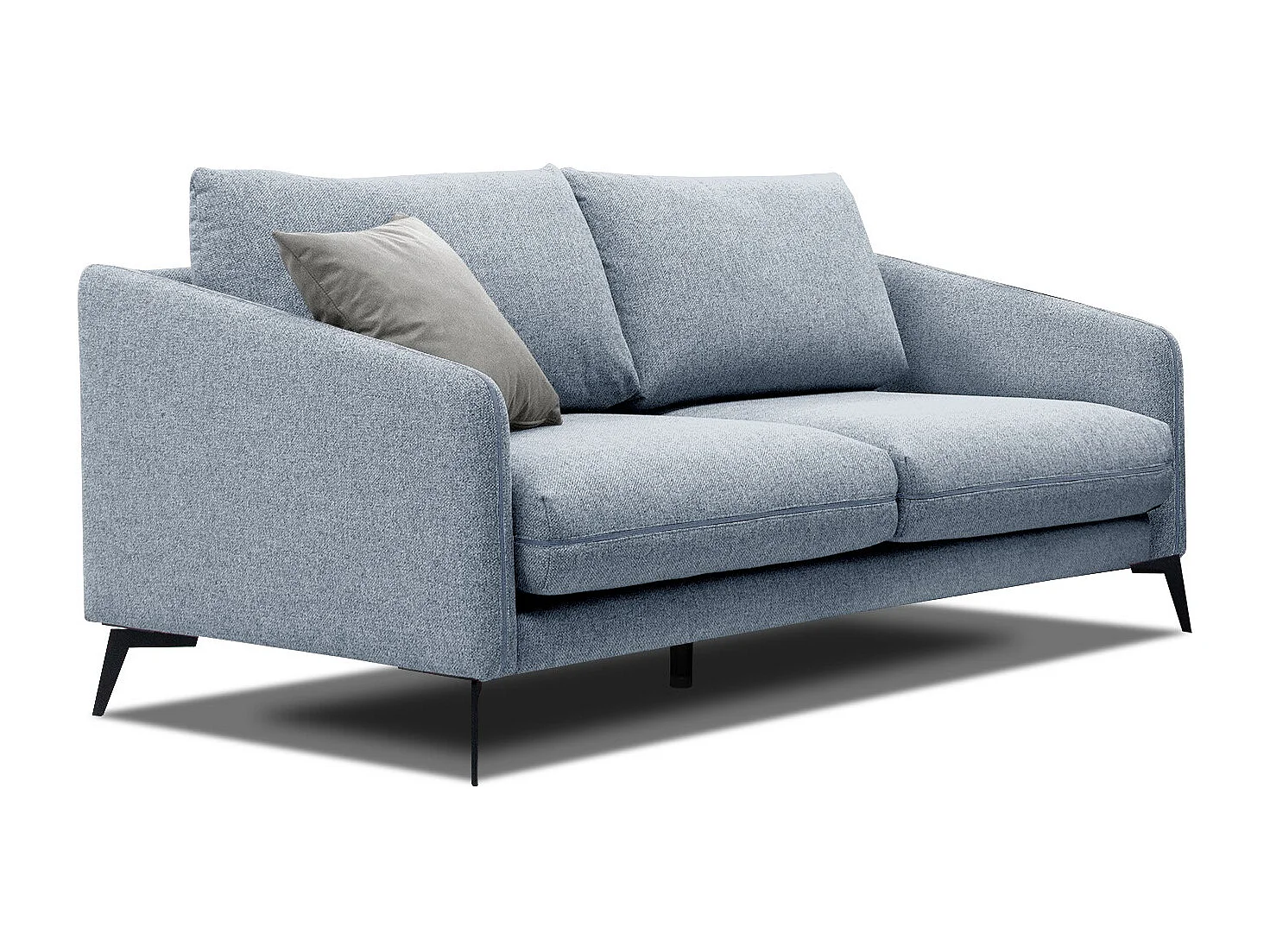 SOGEL Sofa 2,5-Sitzer, hellblau
