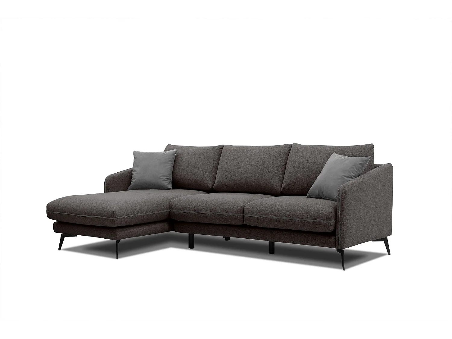 SOGEL Ecksofa 4-Sitzer links, graphit