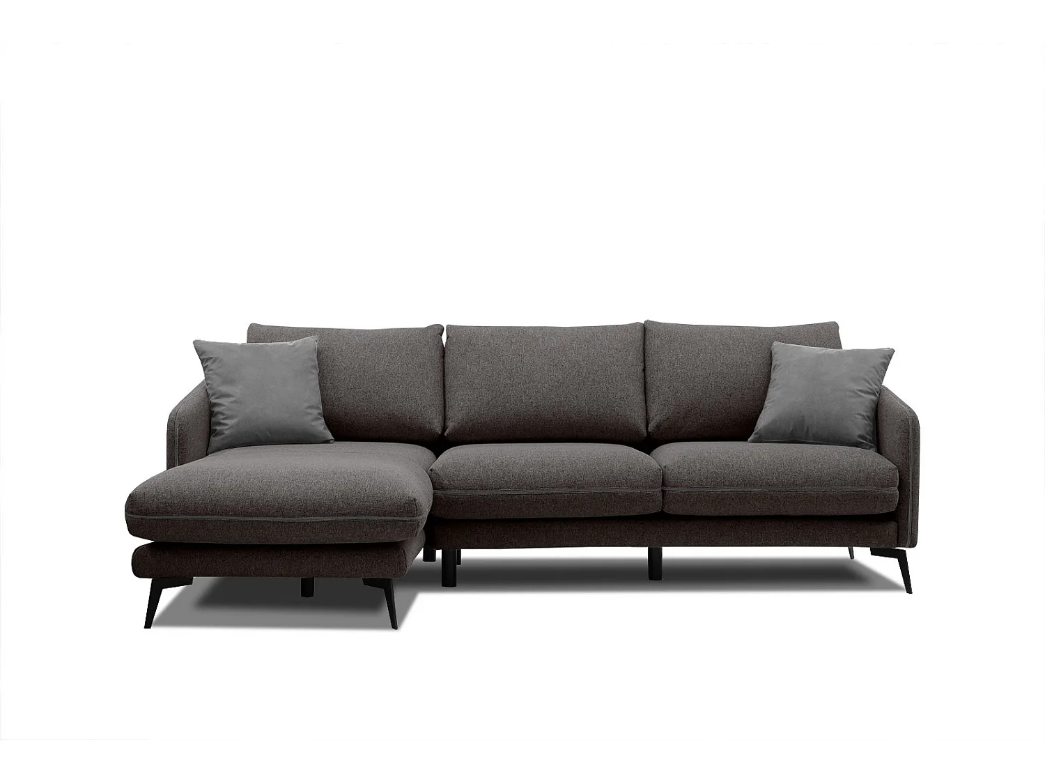 SOGEL Ecksofa 4-Sitzer links, graphit