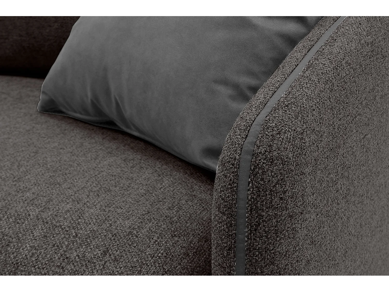 SOGEL Ecksofa 4-Sitzer links, graphit