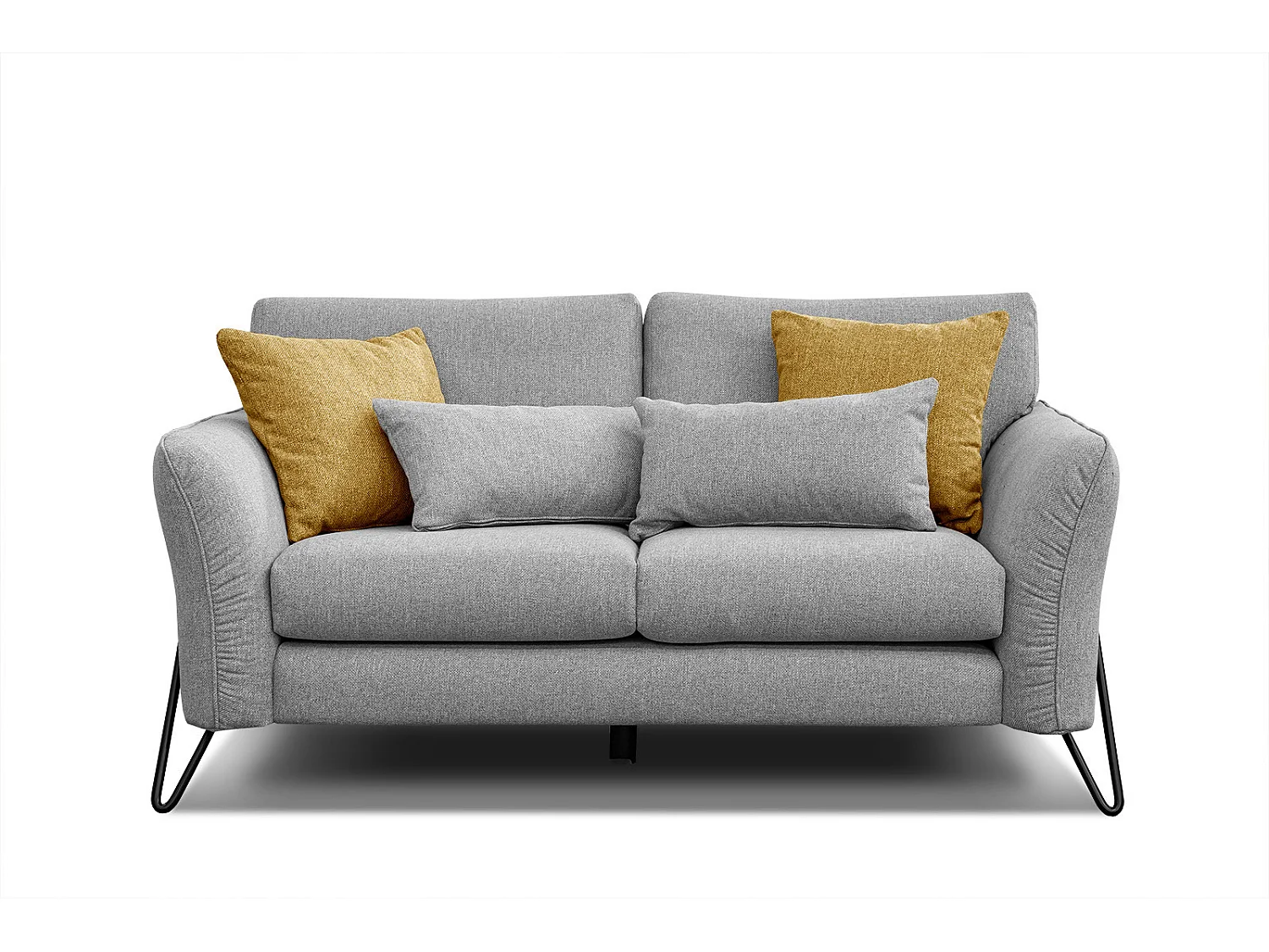 LOREM Sofa 2-Sitzer, grau