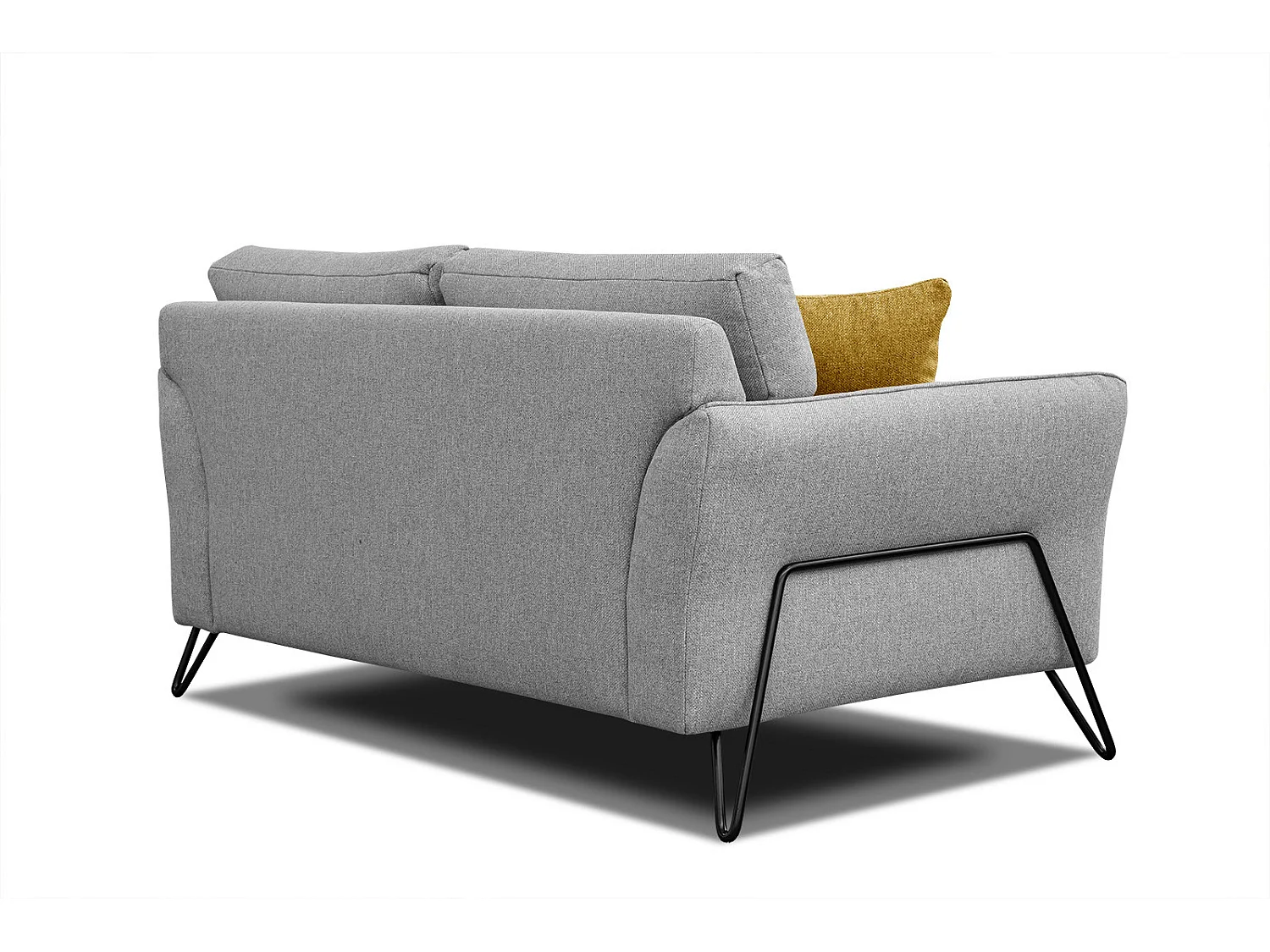 LOREM Sofa 2-Sitzer, grau