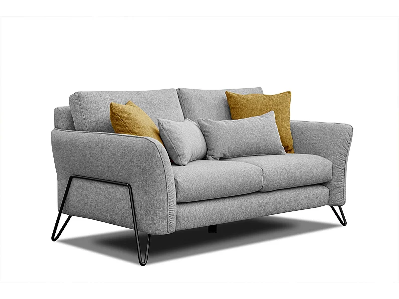 LOREM Sofa 2-Sitzer, grau