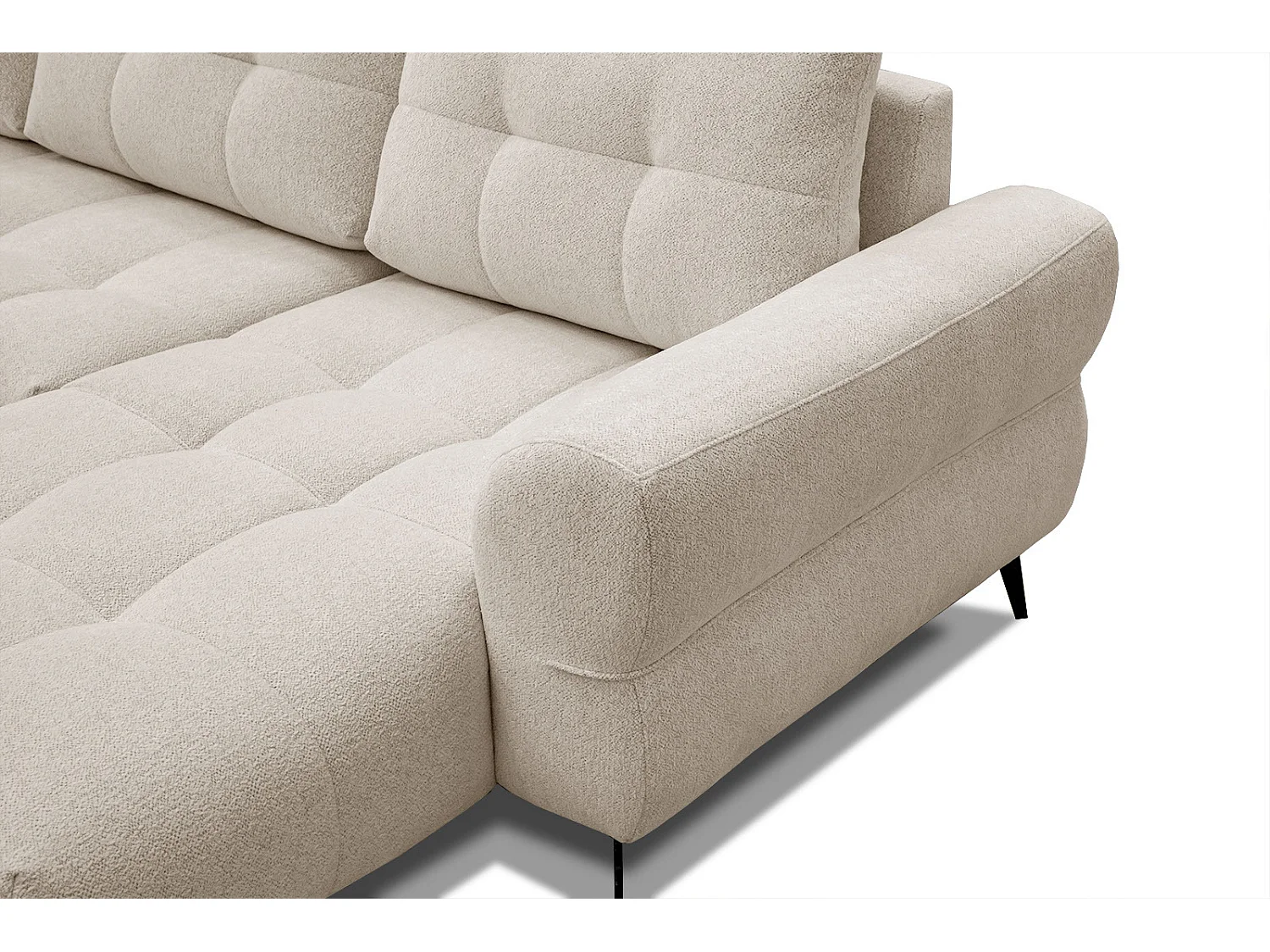 SALVINI Ecksofa 4-Sitzer rechts, ecru