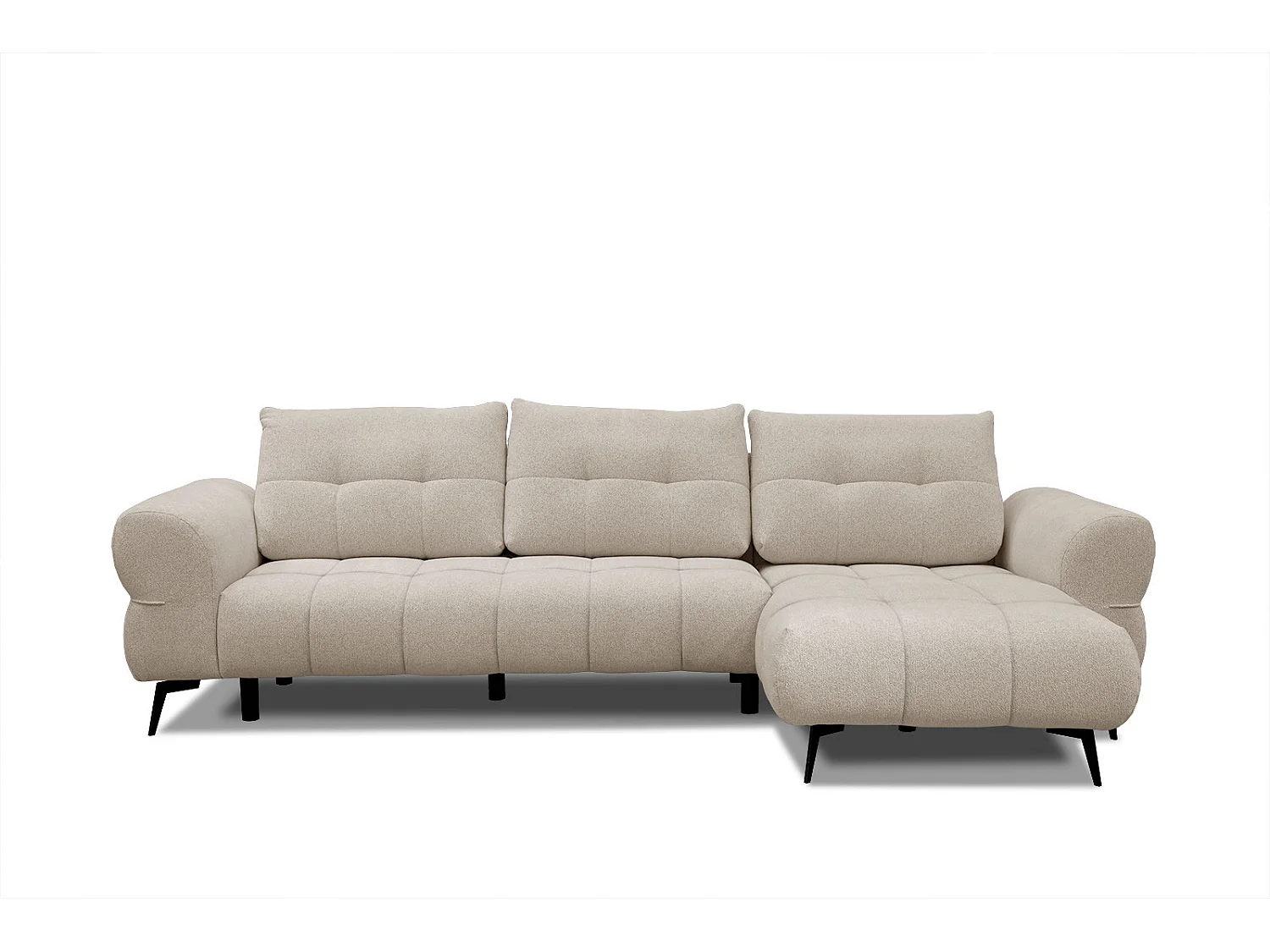 SALVINI Ecksofa 4-Sitzer rechts, ecru