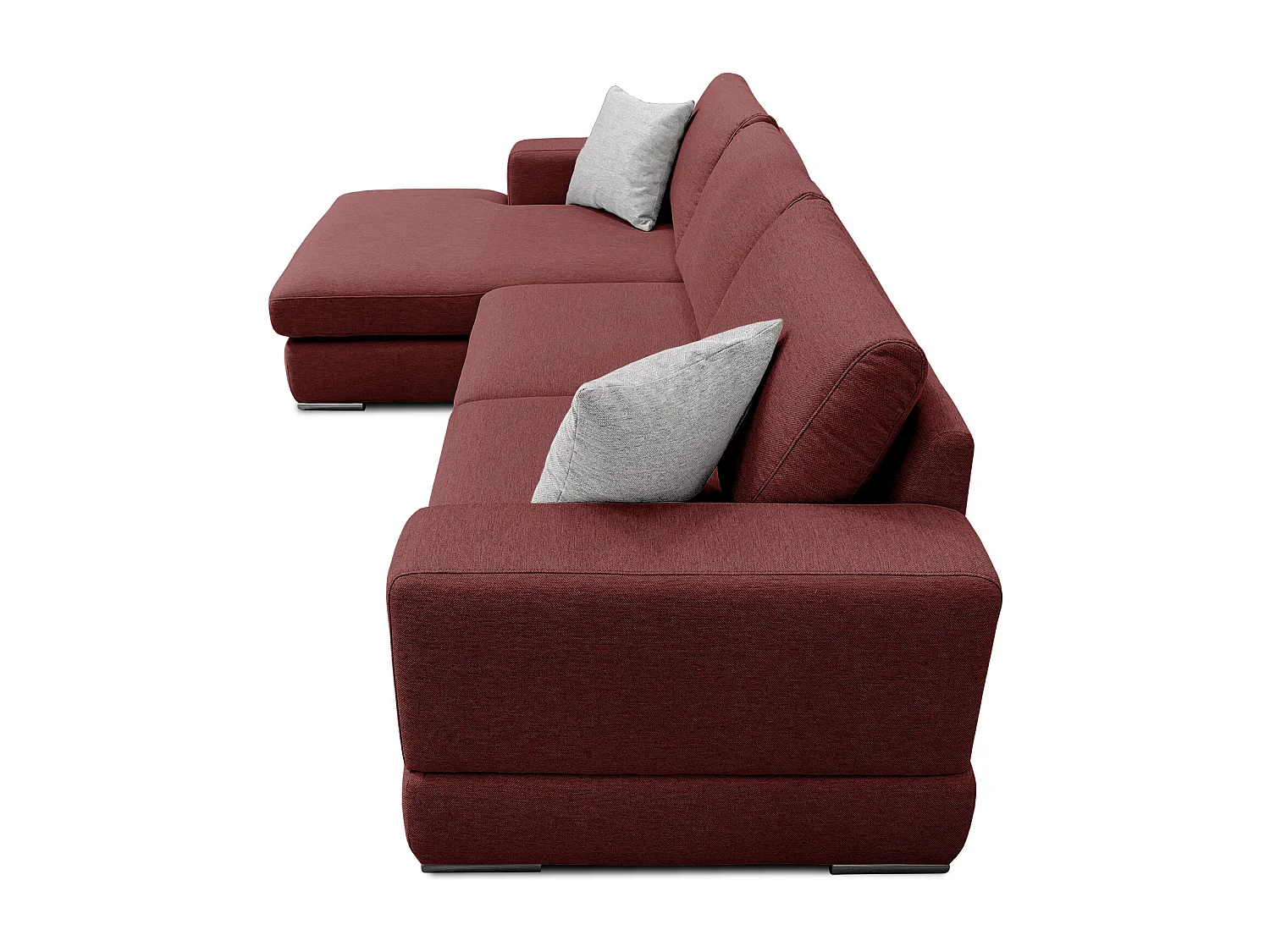 OTTO Ecksofa 4-Sitzer links, bordeaux