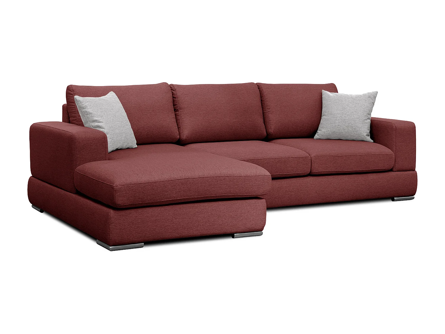 OTTO Ecksofa 4-Sitzer links, bordeaux