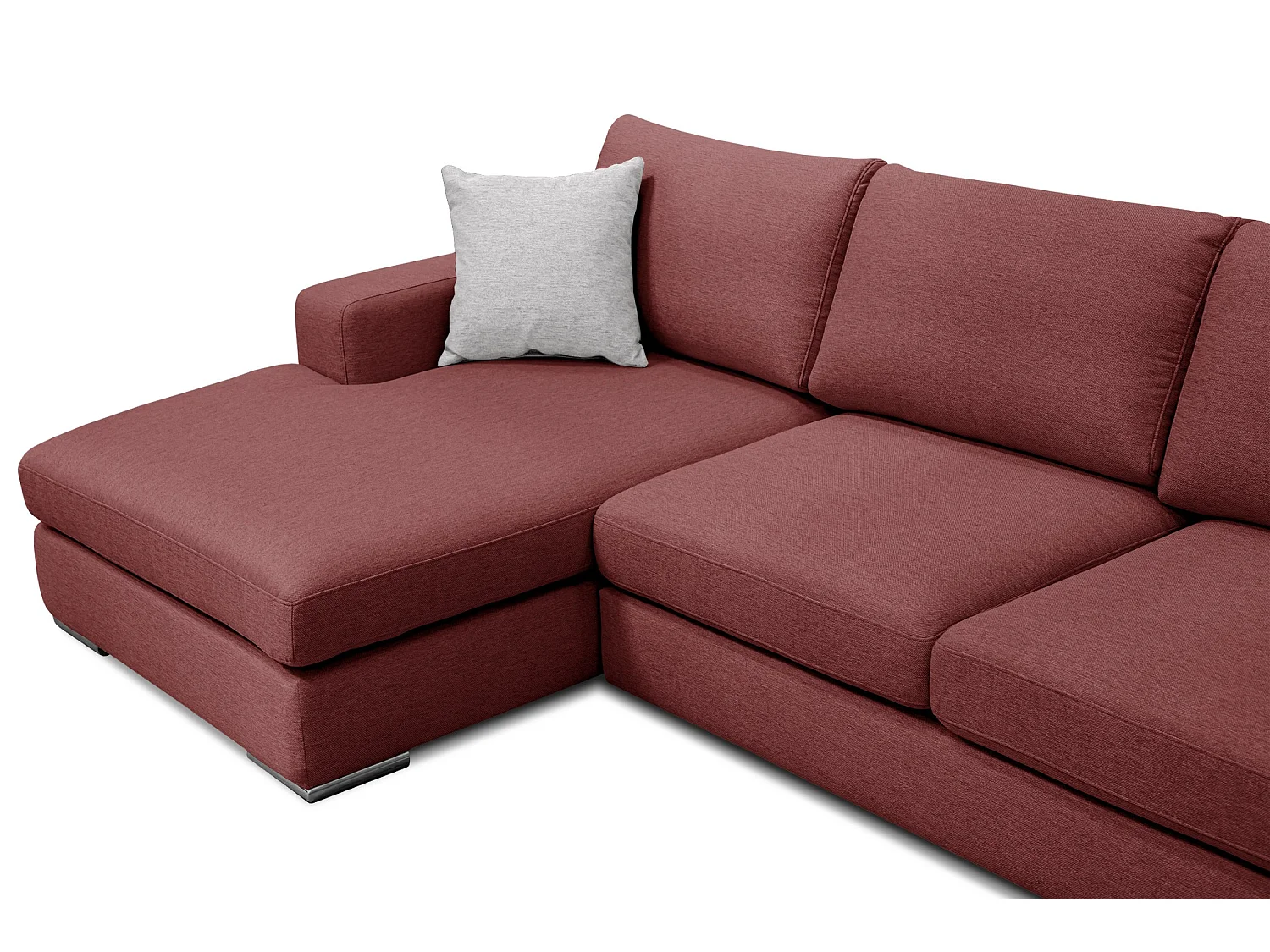 OTTO Ecksofa 4-Sitzer links, bordeaux