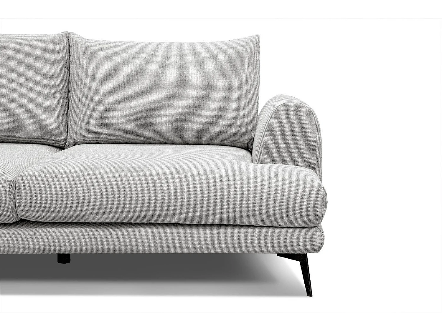 ADRIA Ecksofa 4-Sitzer links, creme