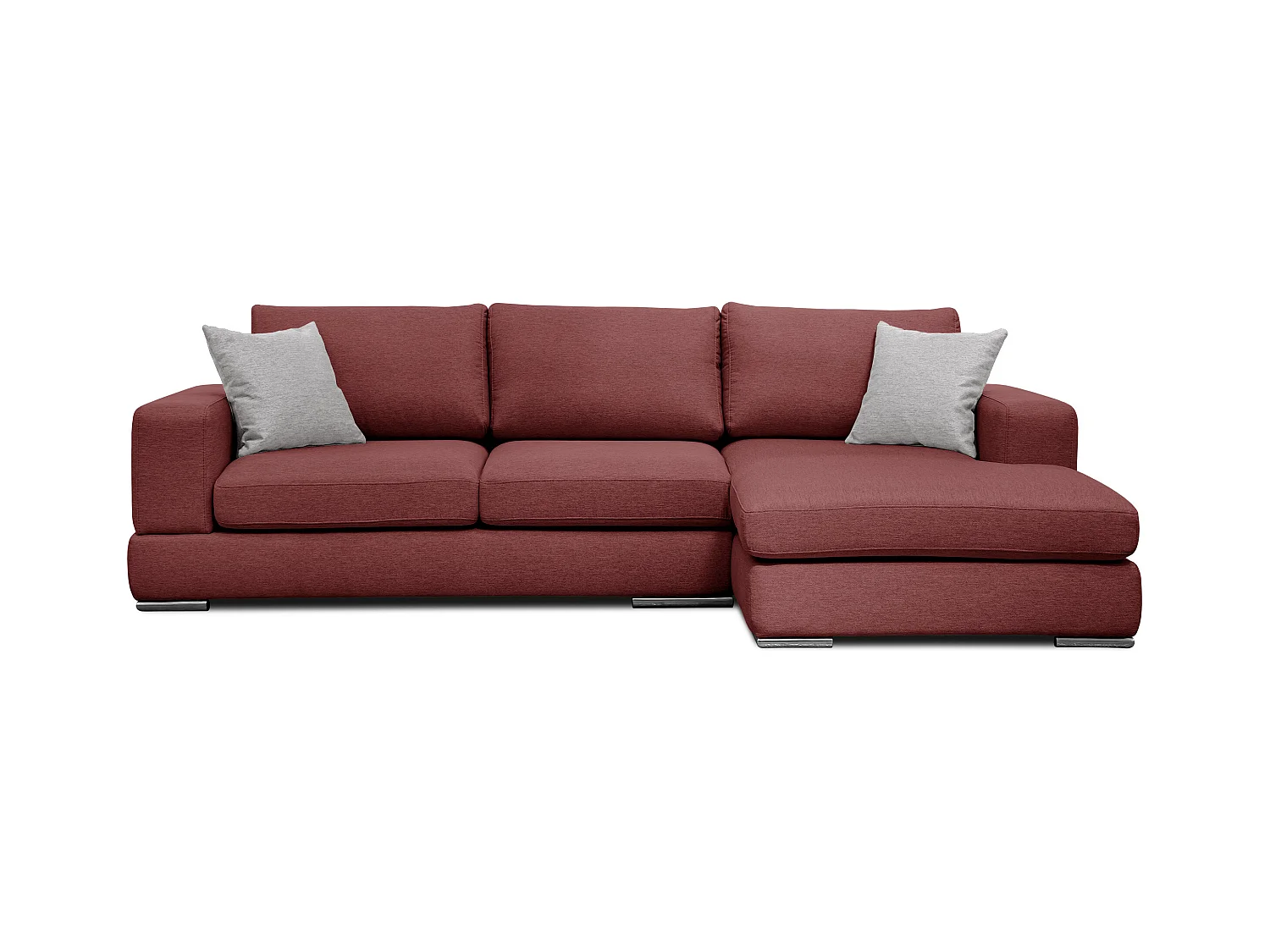 OTTO Ecksofa 4-Sitzer rechts, bordeaux