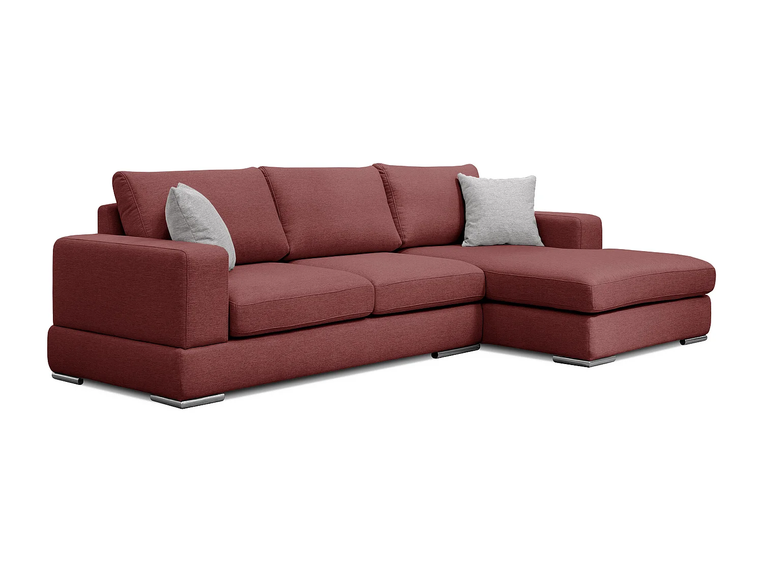 OTTO Ecksofa 4-Sitzer rechts, bordeaux