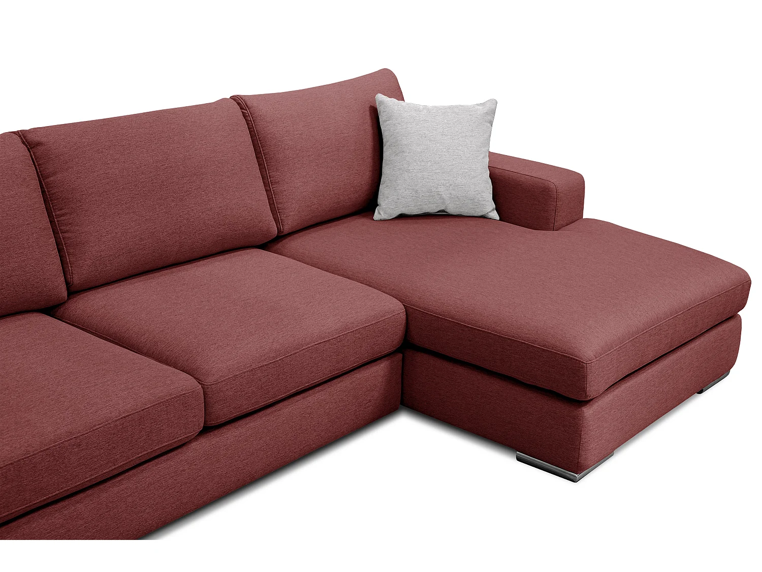 OTTO Ecksofa 4-Sitzer rechts, bordeaux