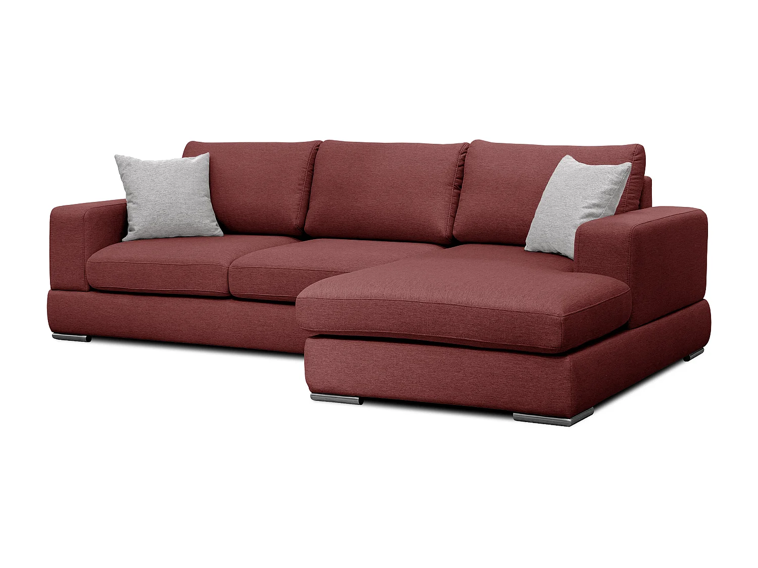 OTTO Ecksofa 4-Sitzer rechts, bordeaux