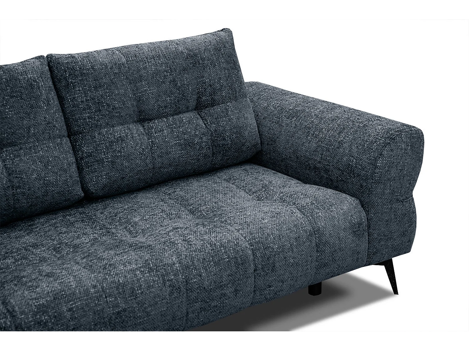 SALVINI Ecksofa 5-Sitzer links, marineblau