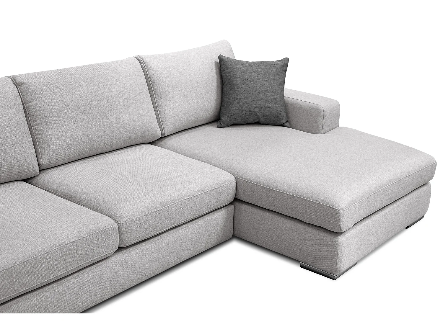 OTTO Ecksofa 4-Sitzer rechts, hellgrau