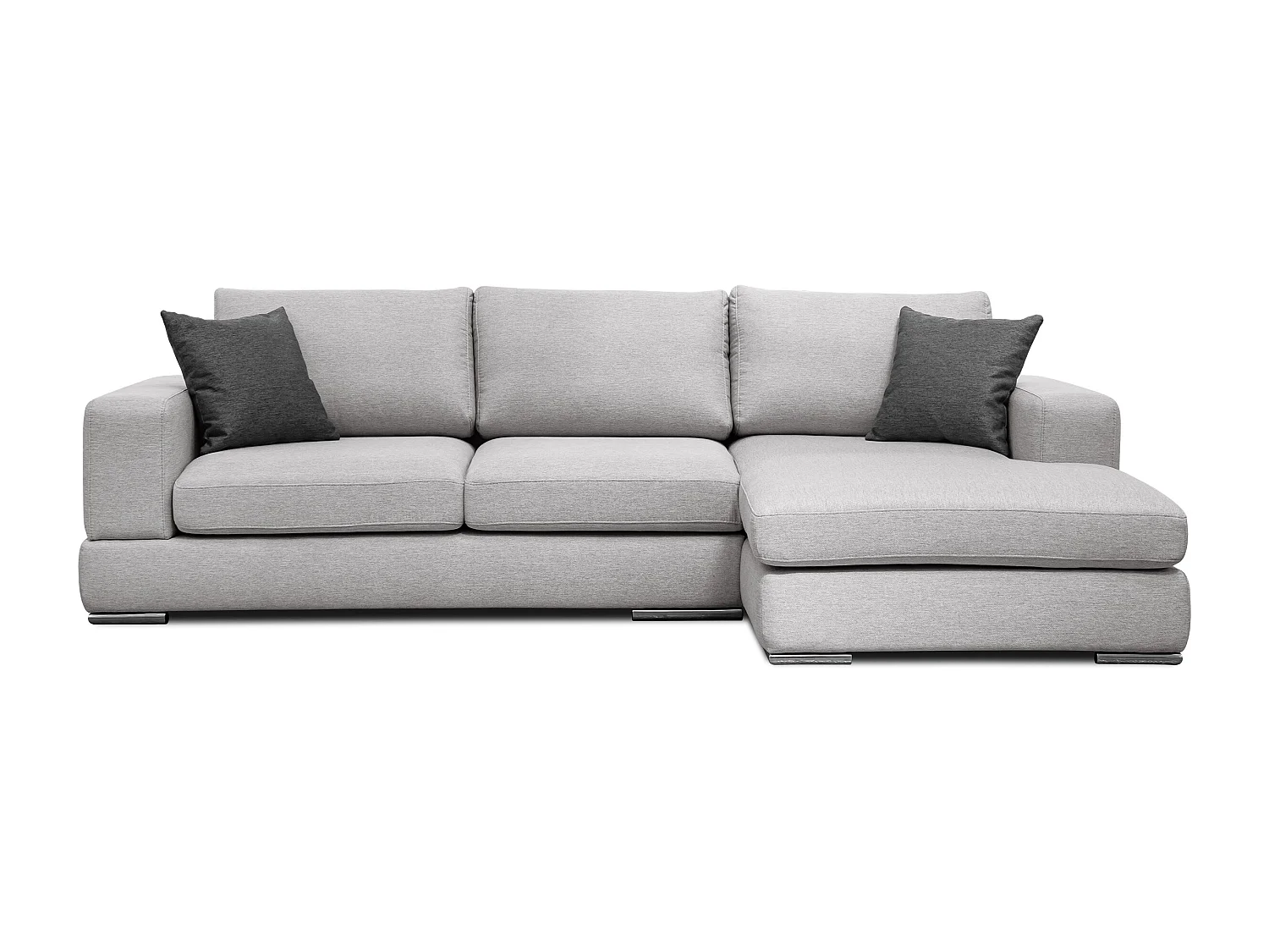 OTTO Ecksofa 4-Sitzer rechts, hellgrau