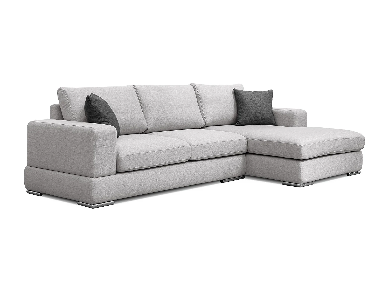 OTTO Ecksofa 4-Sitzer rechts, hellgrau