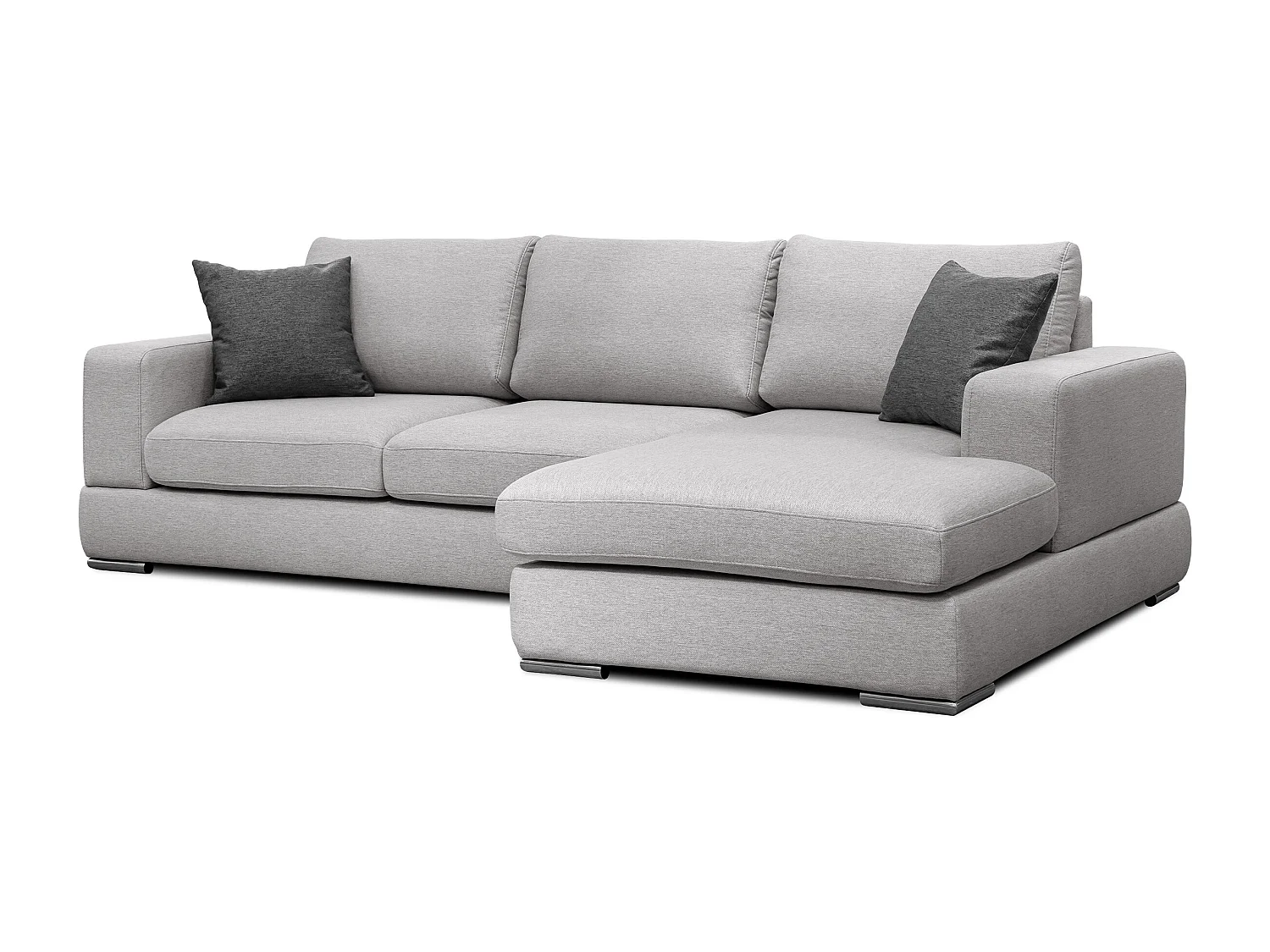 OTTO Ecksofa 4-Sitzer rechts, hellgrau