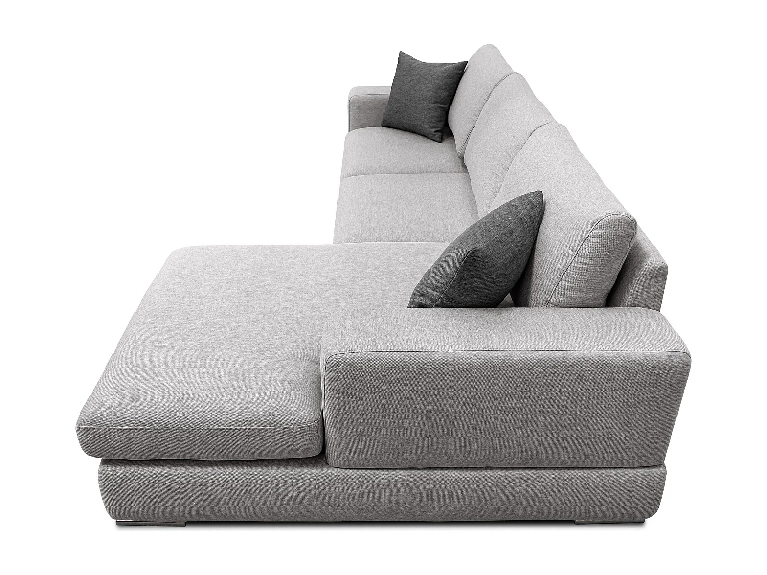 OTTO Ecksofa 4-Sitzer rechts, hellgrau