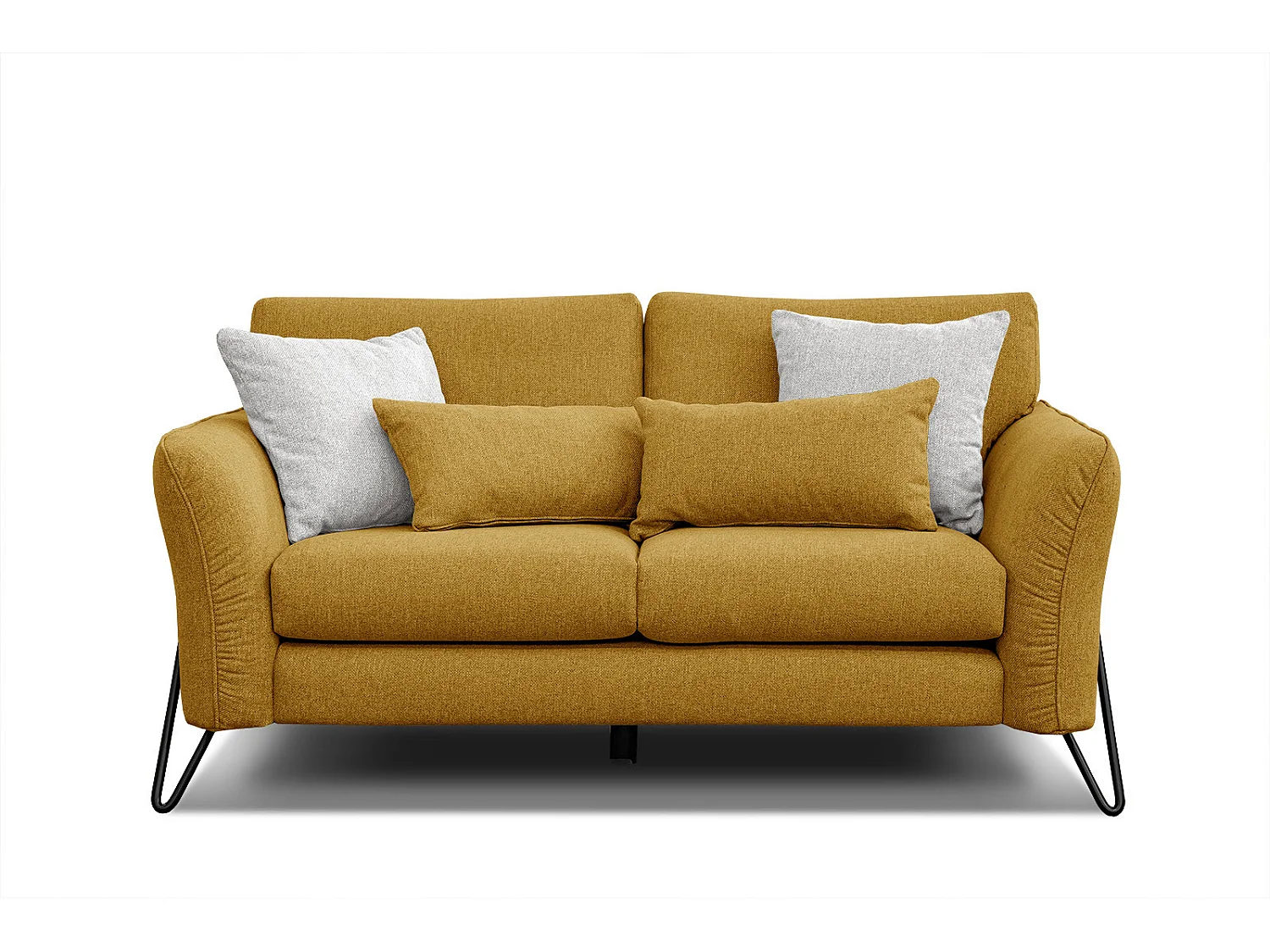 LOREM Sofa 2-Sitzer, senfgelb