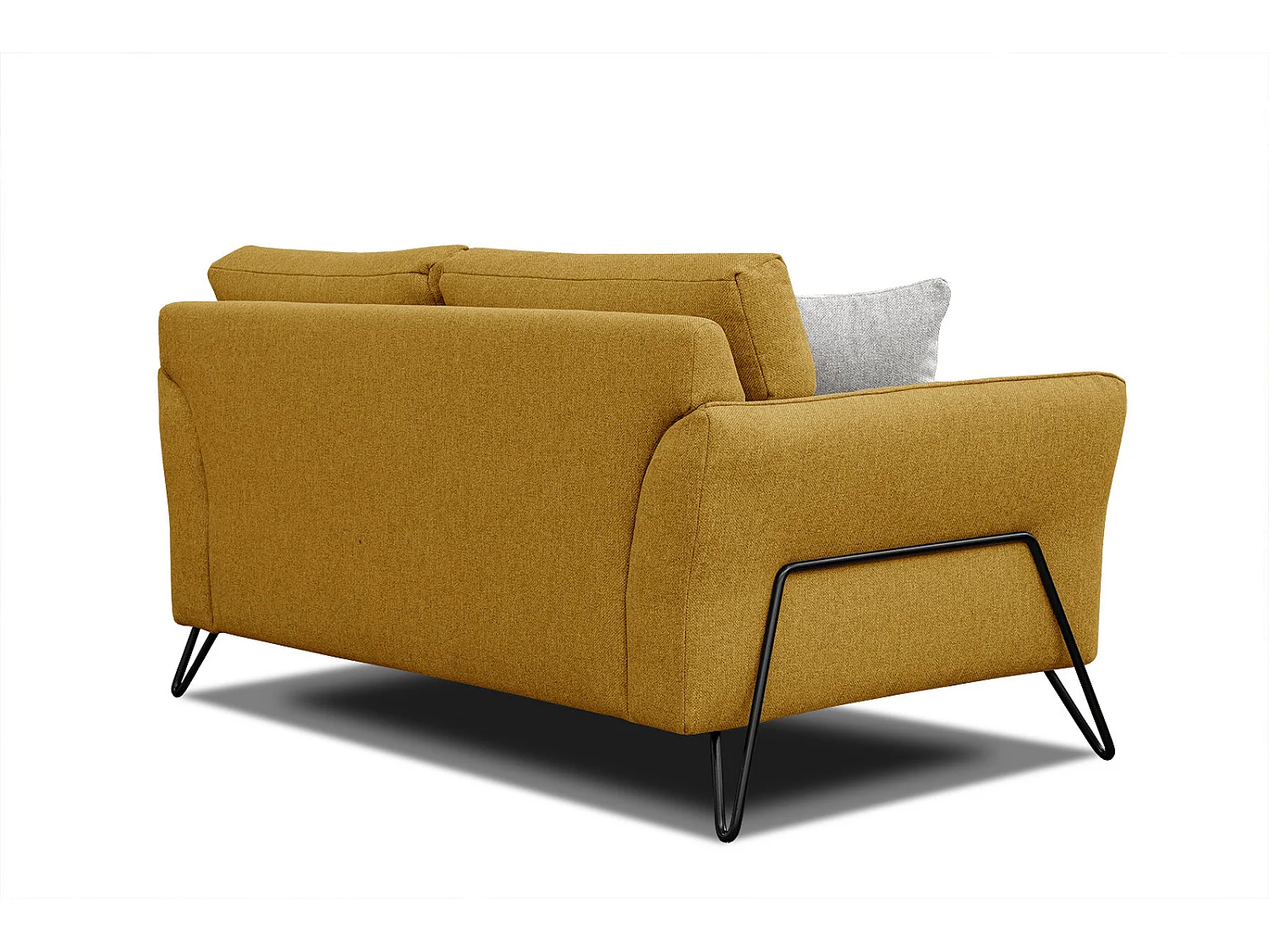 LOREM Sofa 2-Sitzer, senfgelb