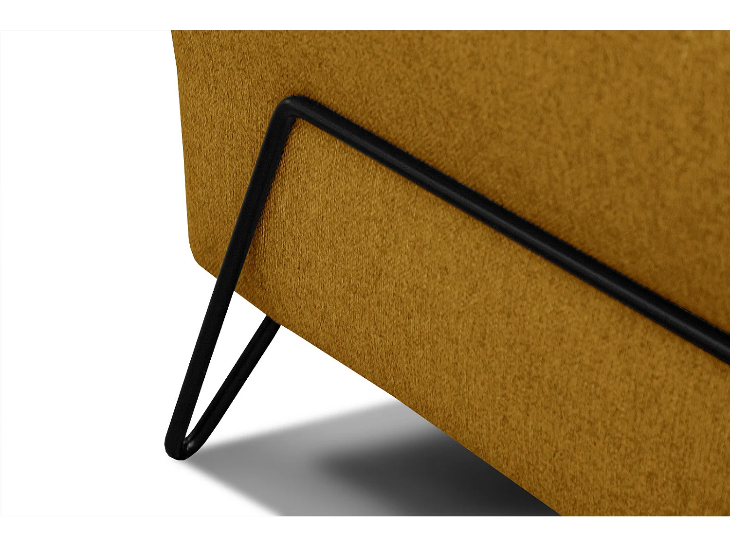 LOREM Sofa 2-Sitzer, senfgelb