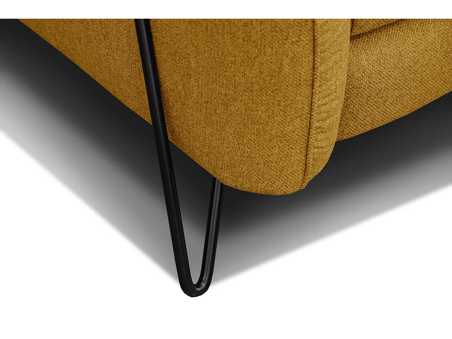 LOREM Sofa 2-Sitzer, senfgelb