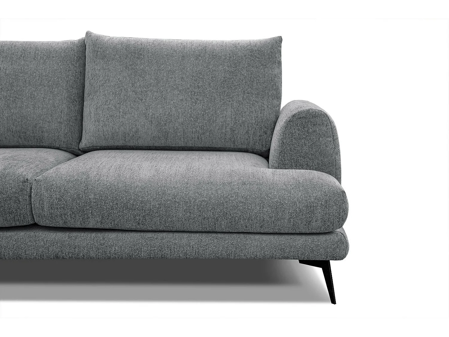 ADRIA Ecksofa 5-Sitzer links, grau