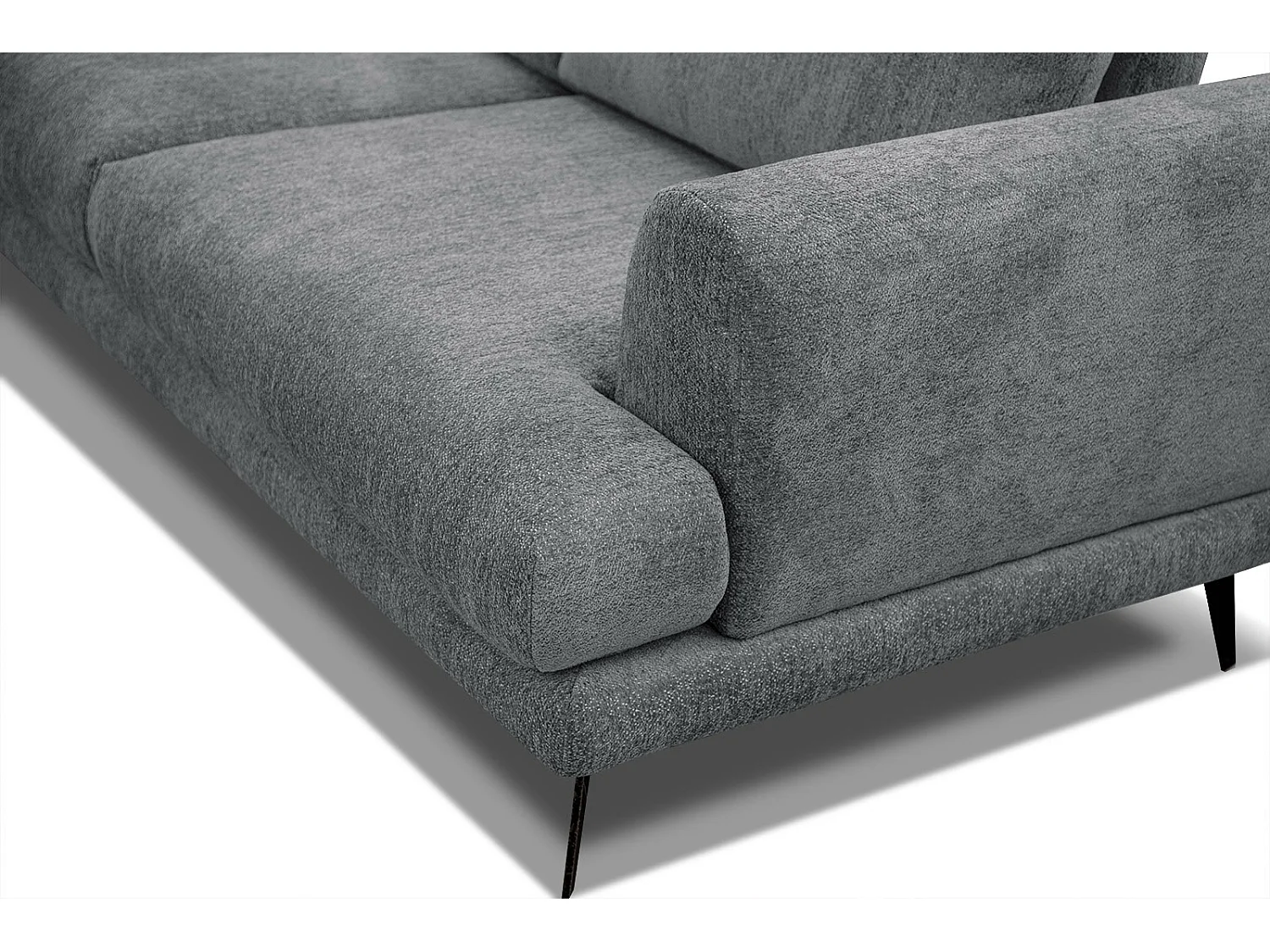 ADRIA Ecksofa 5-Sitzer links, grau