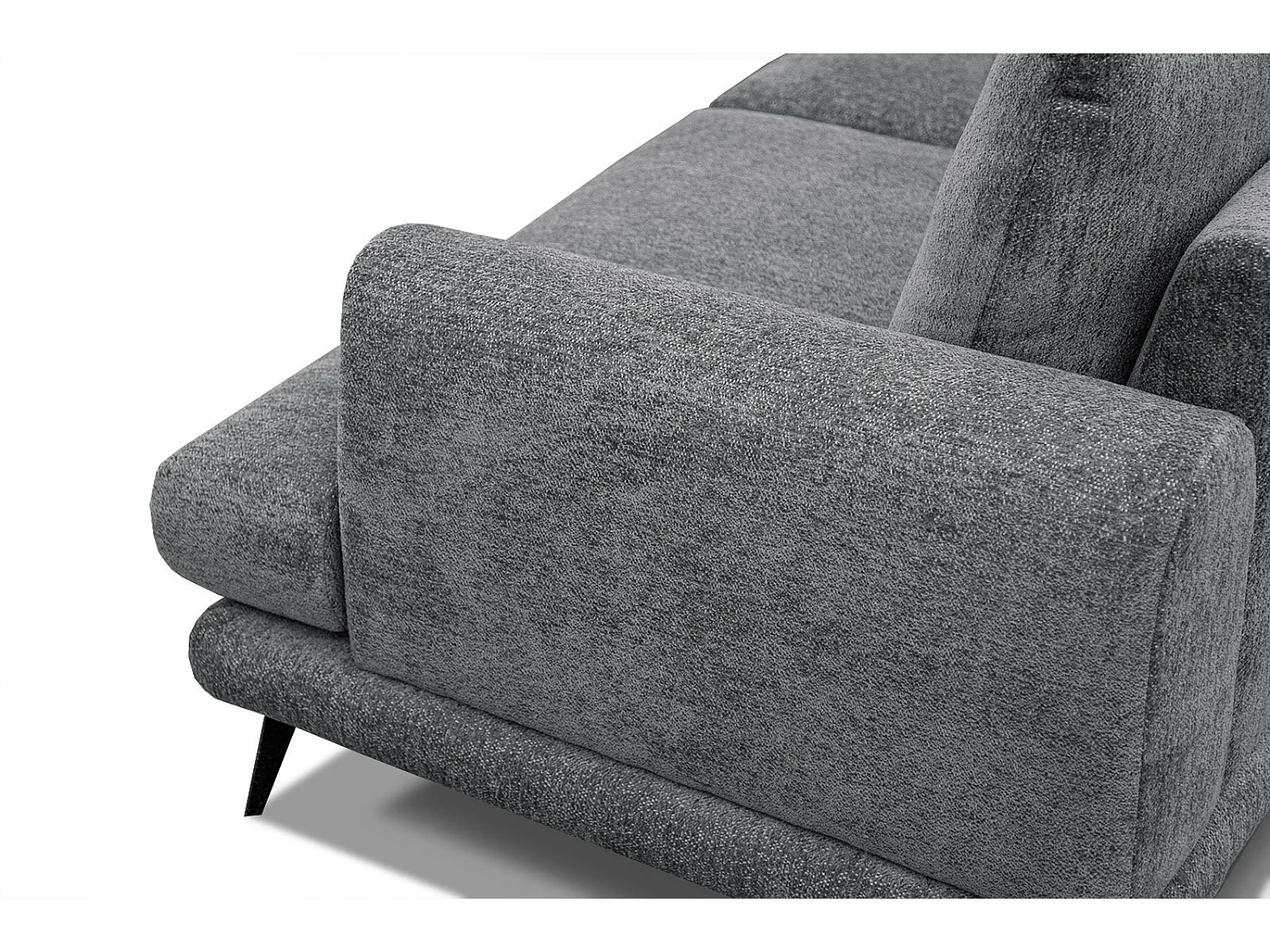 ADRIA Ecksofa 5-Sitzer links, grau
