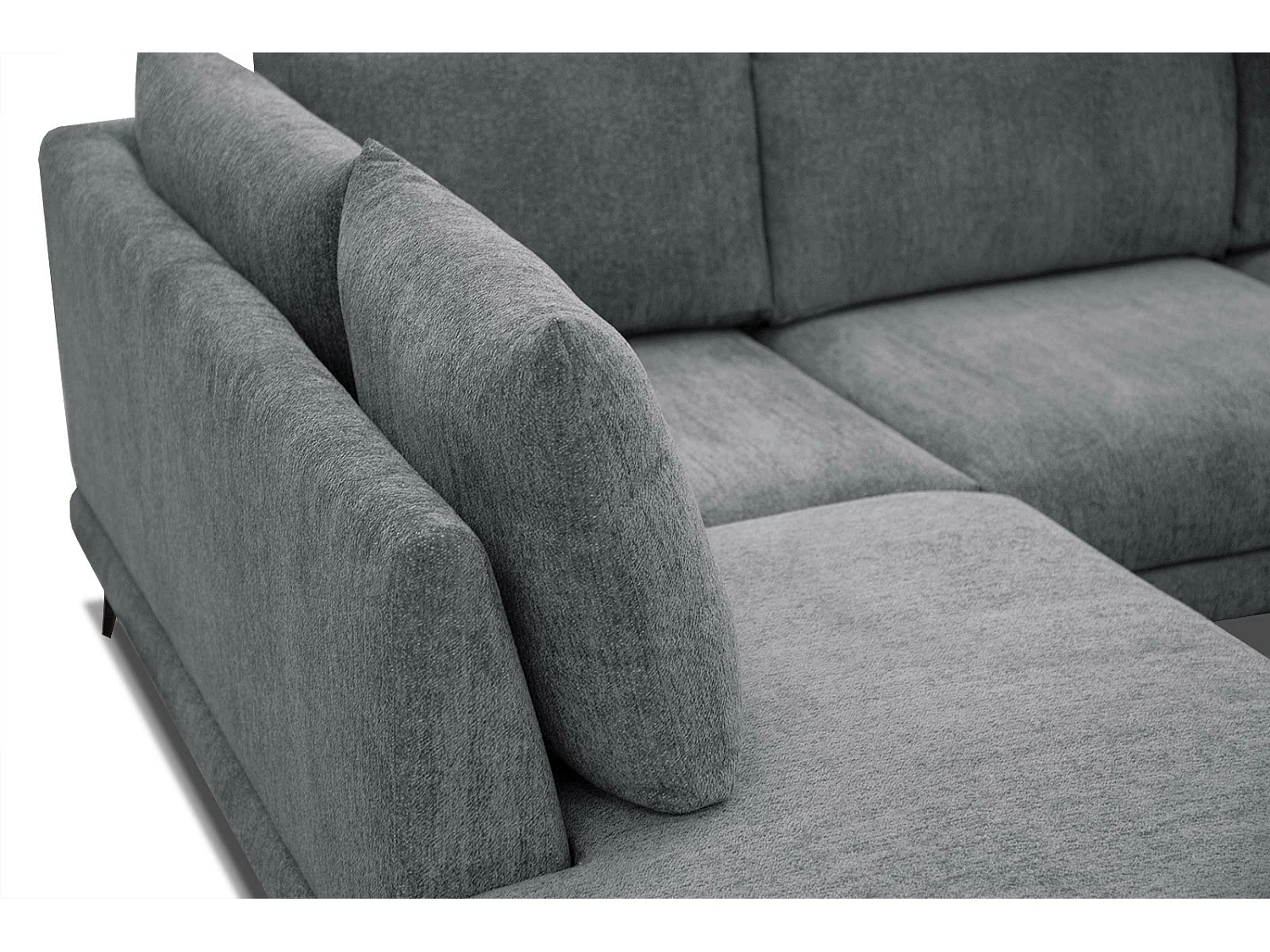 ADRIA Ecksofa 5-Sitzer links, grau