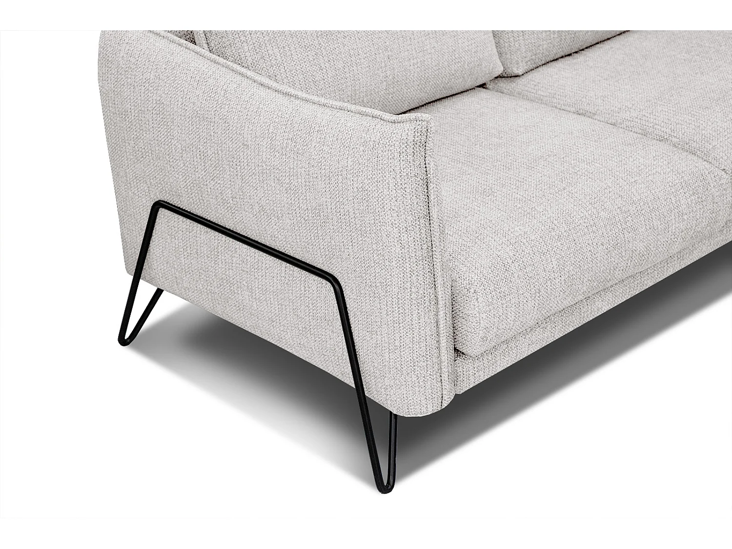 HOSTEN Ecksofa 4-Sitzer links, creme
