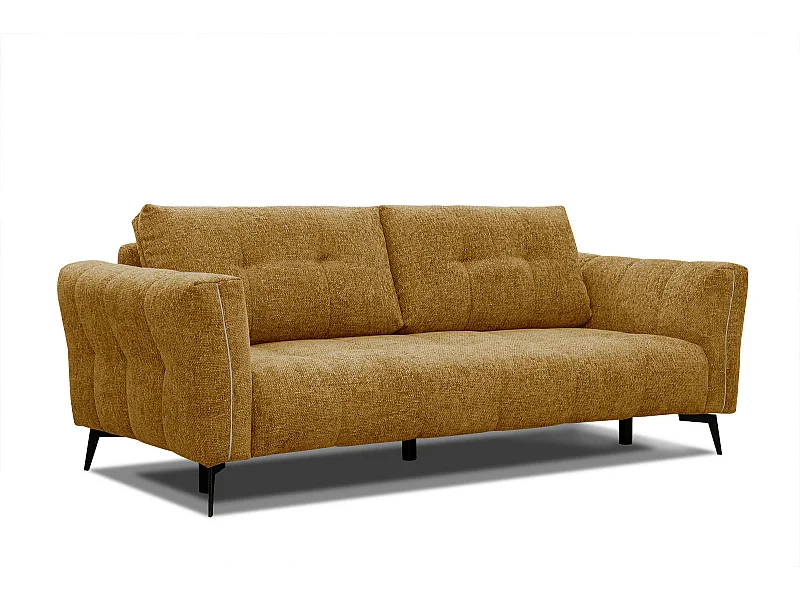 KALMER Sofa 3-Sitzer, senfgelb