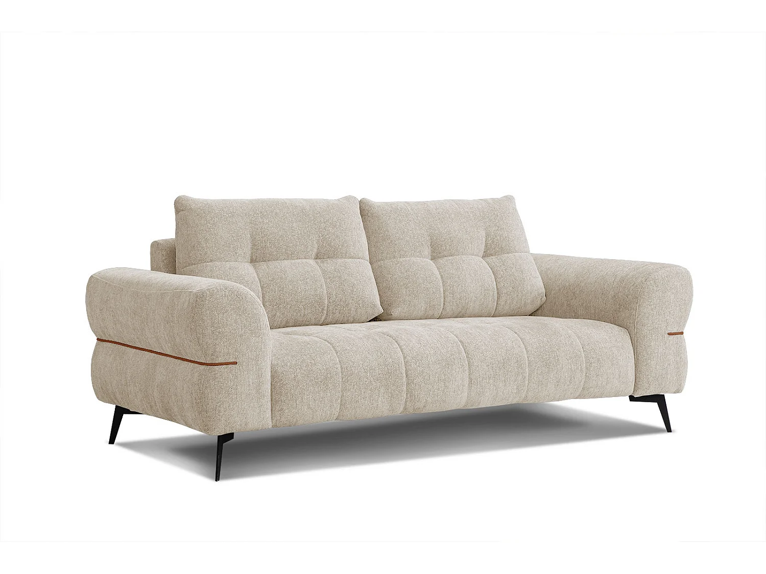 SALVINI Sofa 3-Sitzer, ecru