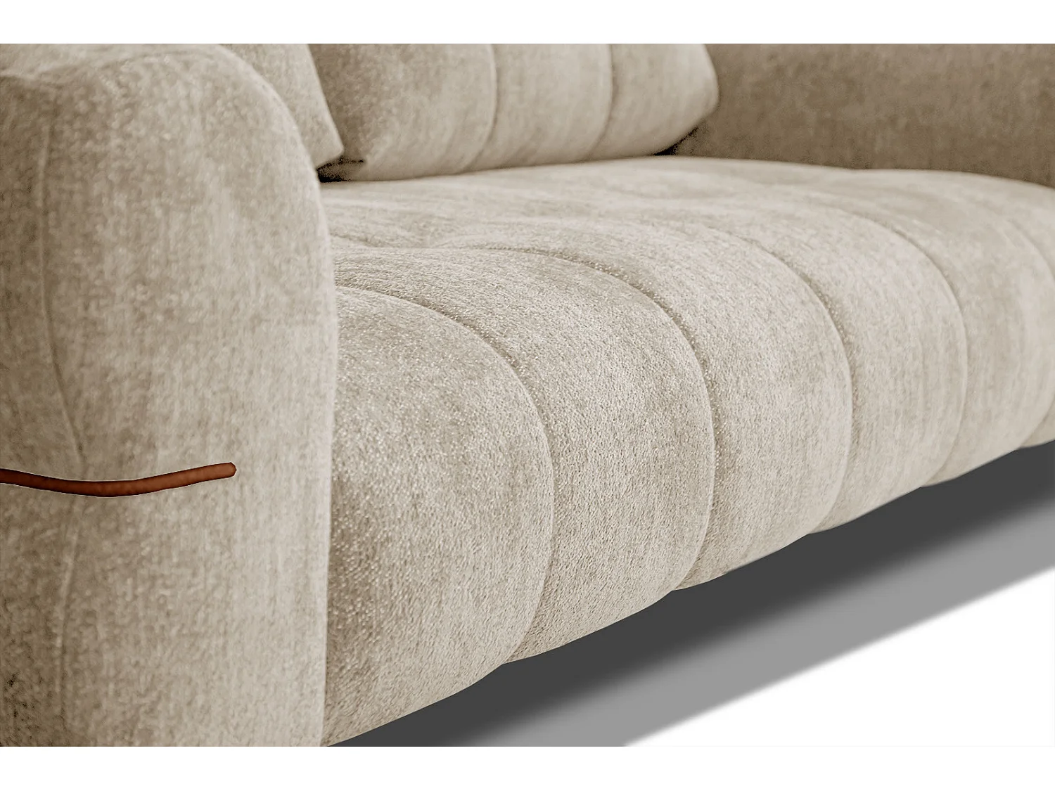 SALVINI Sofa 3-Sitzer, ecru