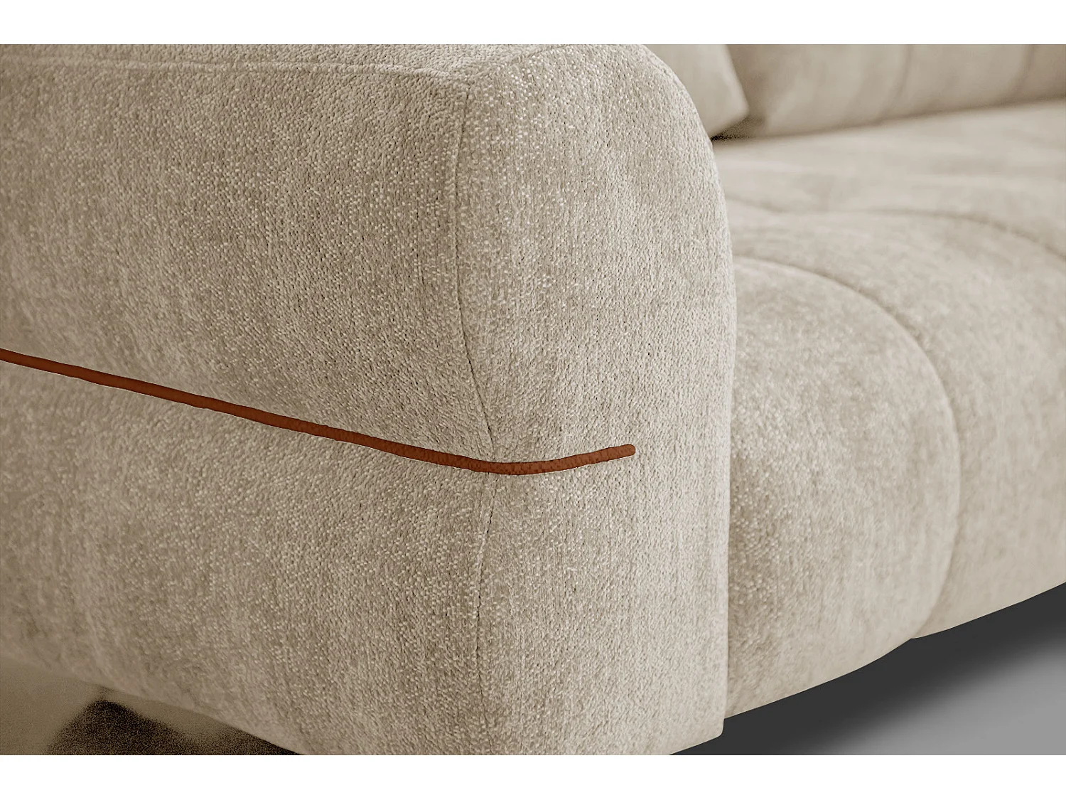 SALVINI Sofa 3-Sitzer, ecru