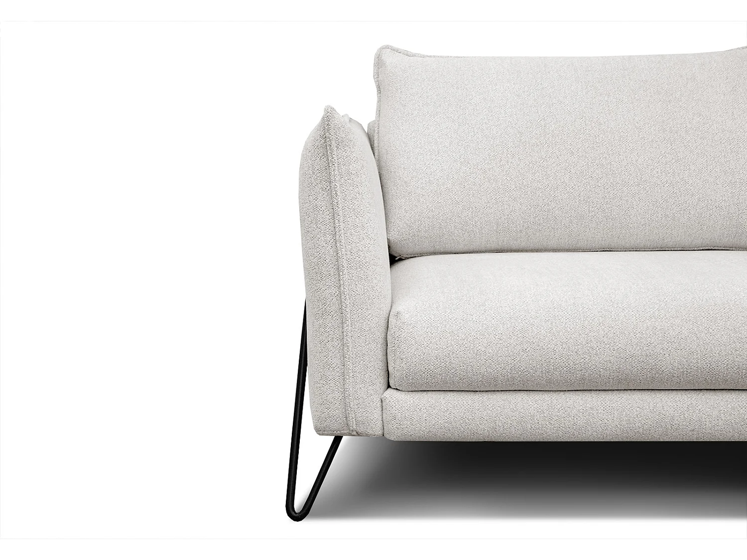 HOSTEN Sofa 3-Sitzer, perlweiß