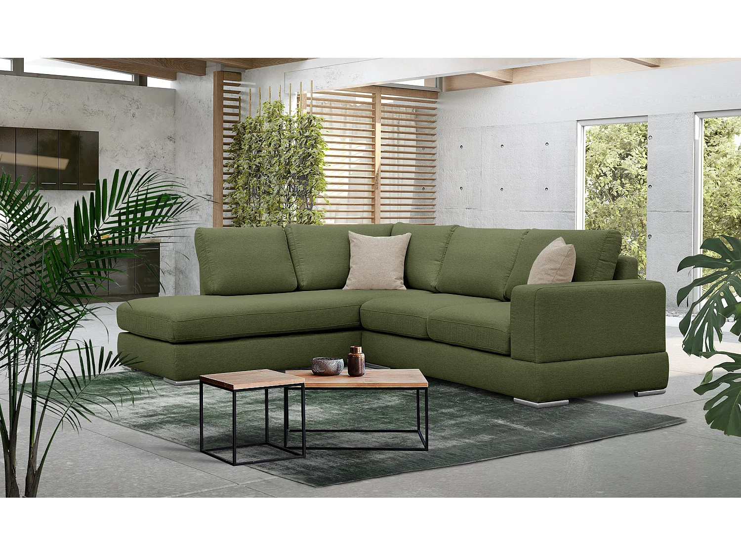 OTTO Ecksofa 5-Sitzer rechts, grün