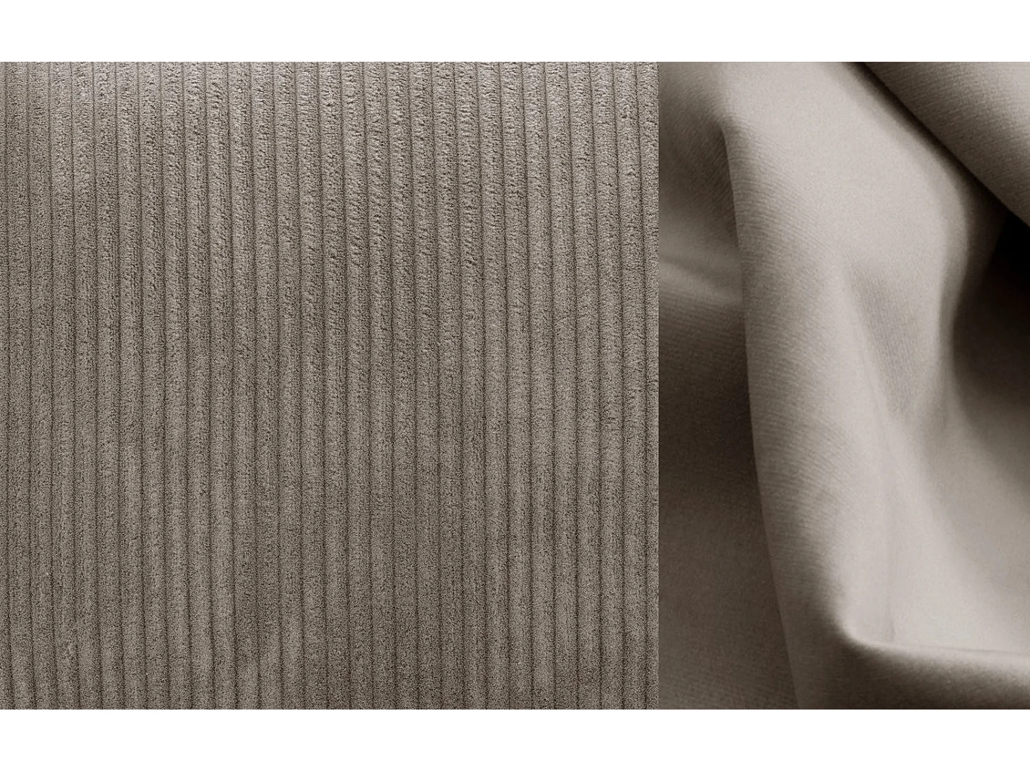 TAUER Ecksofa 5-Sitzer rechts, taupe