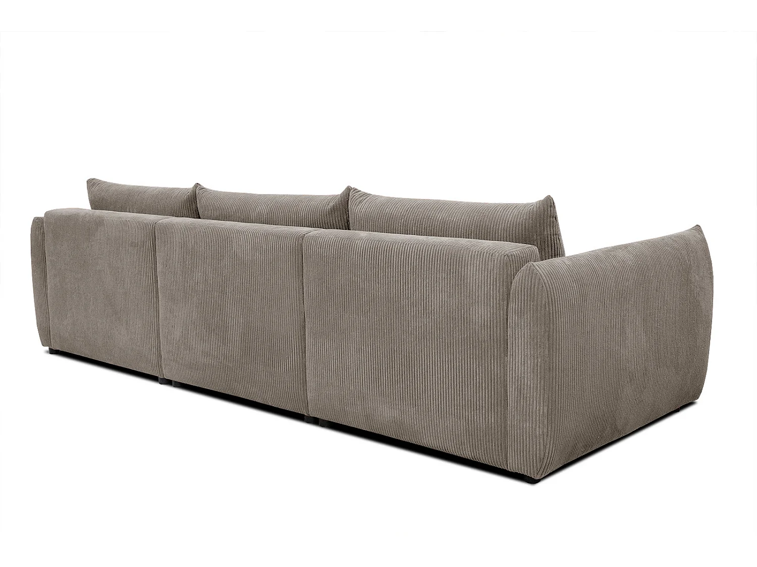 TAUER Ecksofa 5-Sitzer rechts, taupe