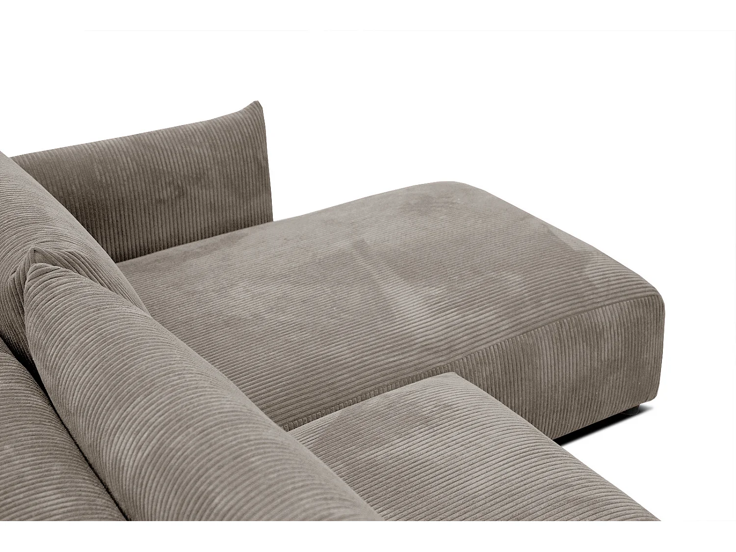 TAUER Ecksofa 5-Sitzer rechts, taupe