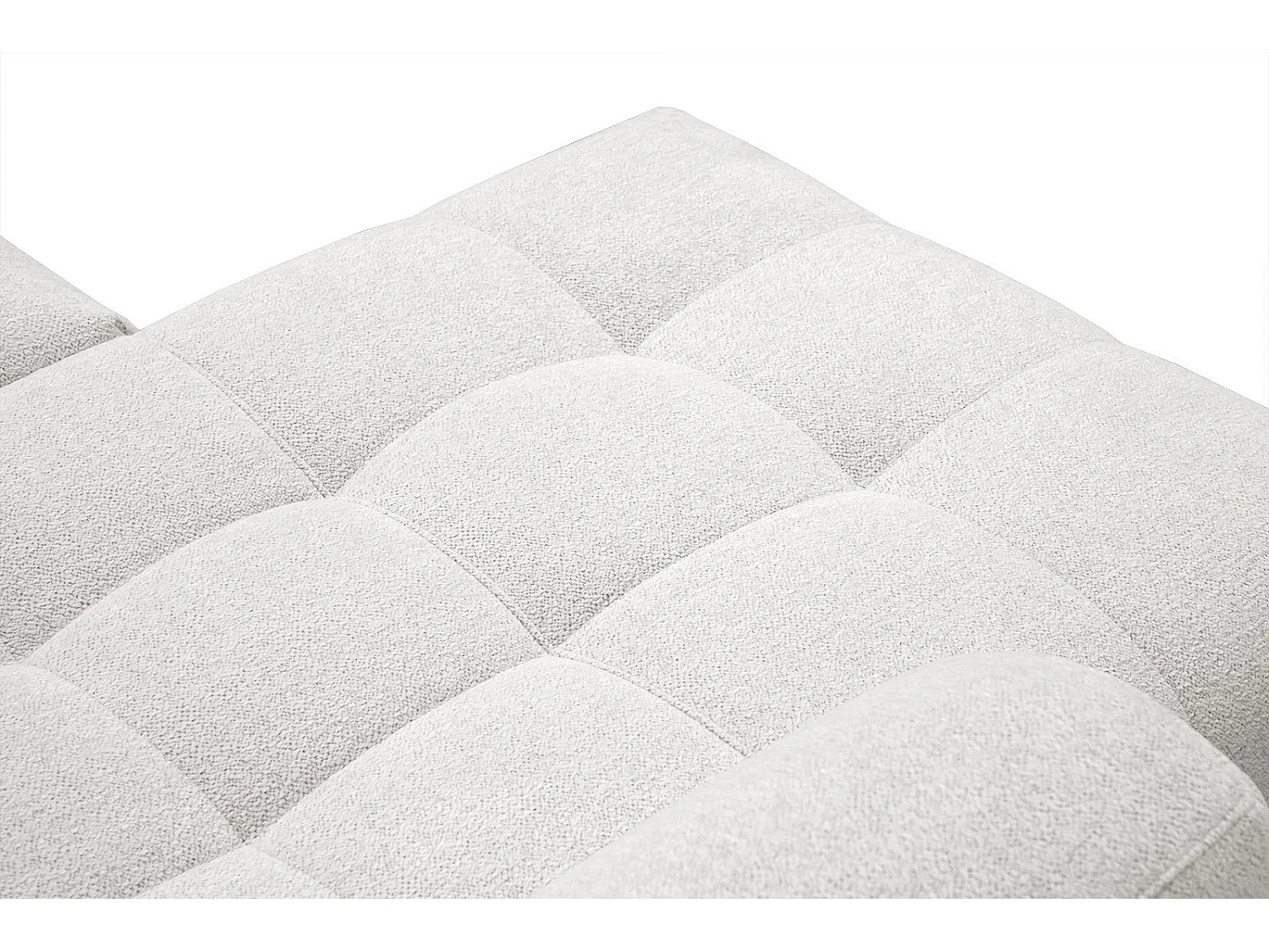 SALVINI Ecksofa 4-Sitzer links, perlweiß