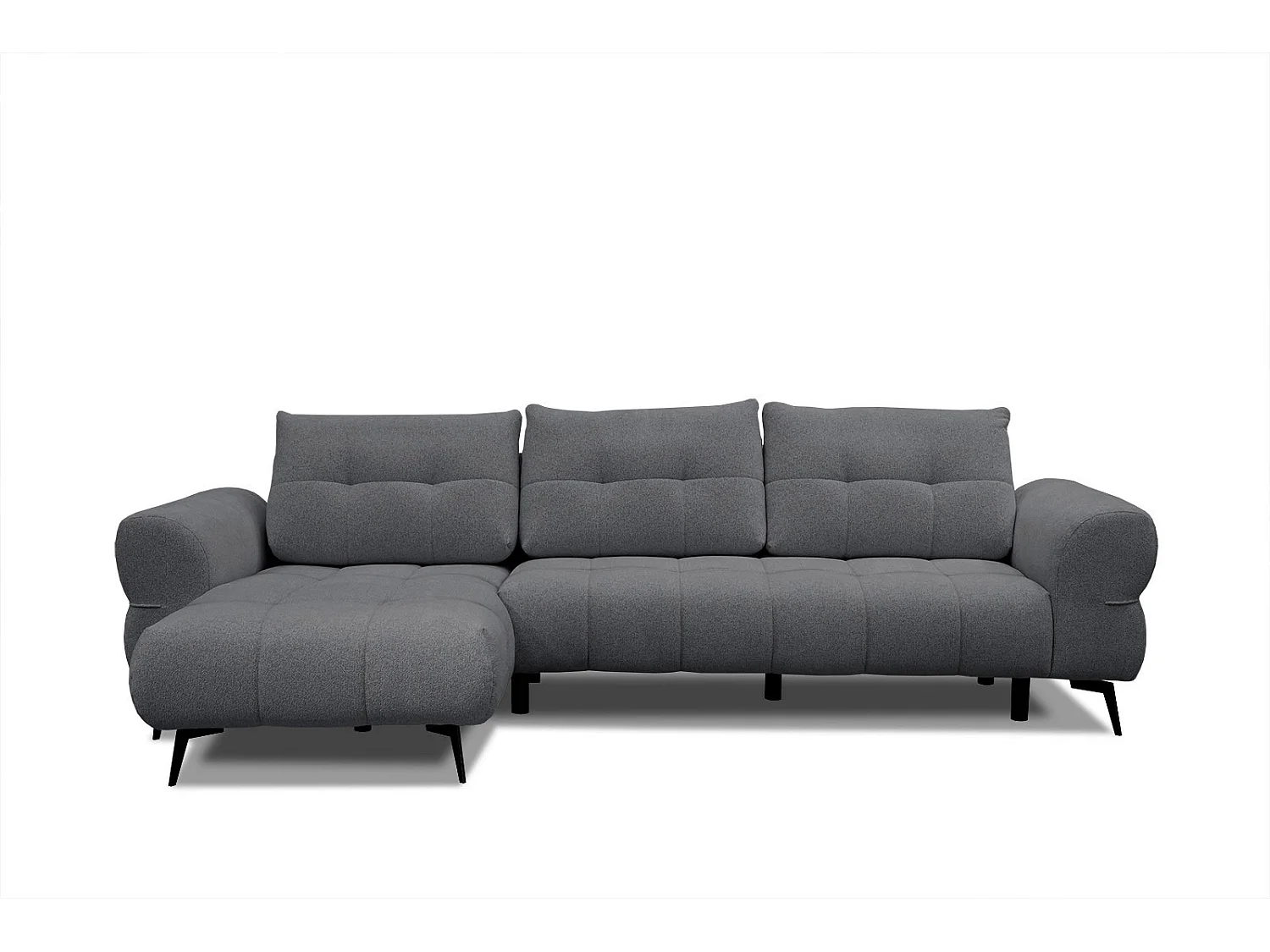 SALVINI Ecksofa 4-Sitzer links, graphit