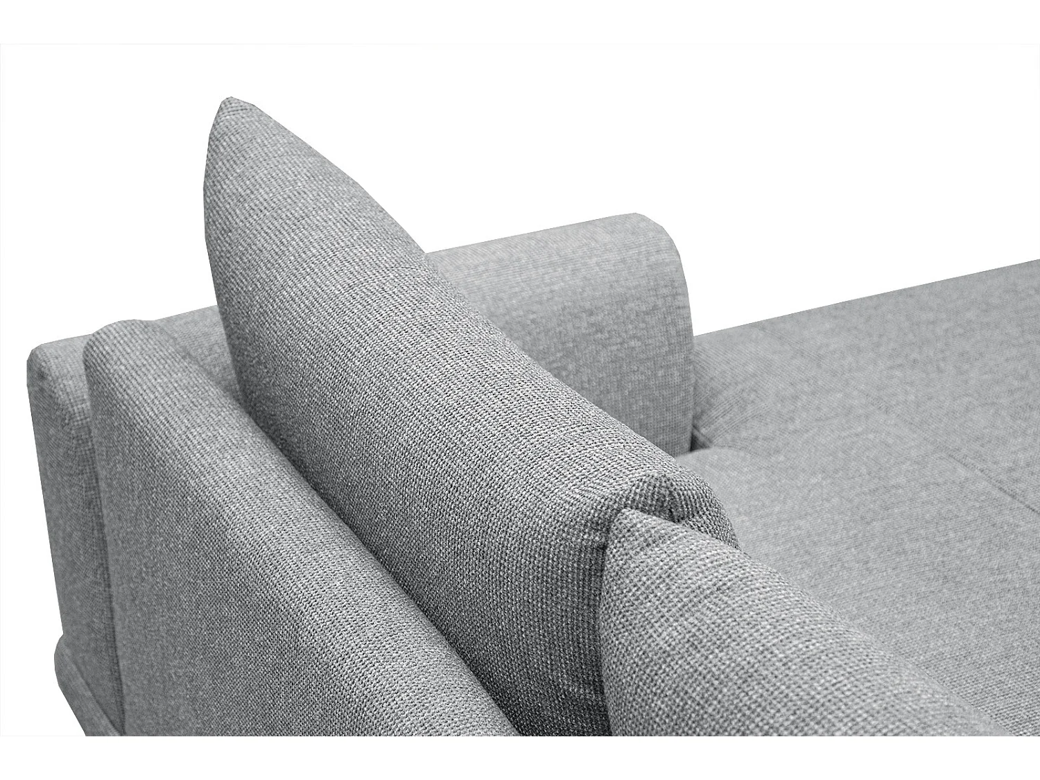 ADRIA Ecksofa 4-Sitzer rechts, silbergrau