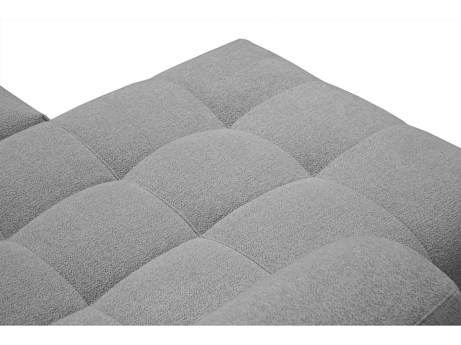 Canapé d'angle gauche Salvini 4 places tissu gris moyen