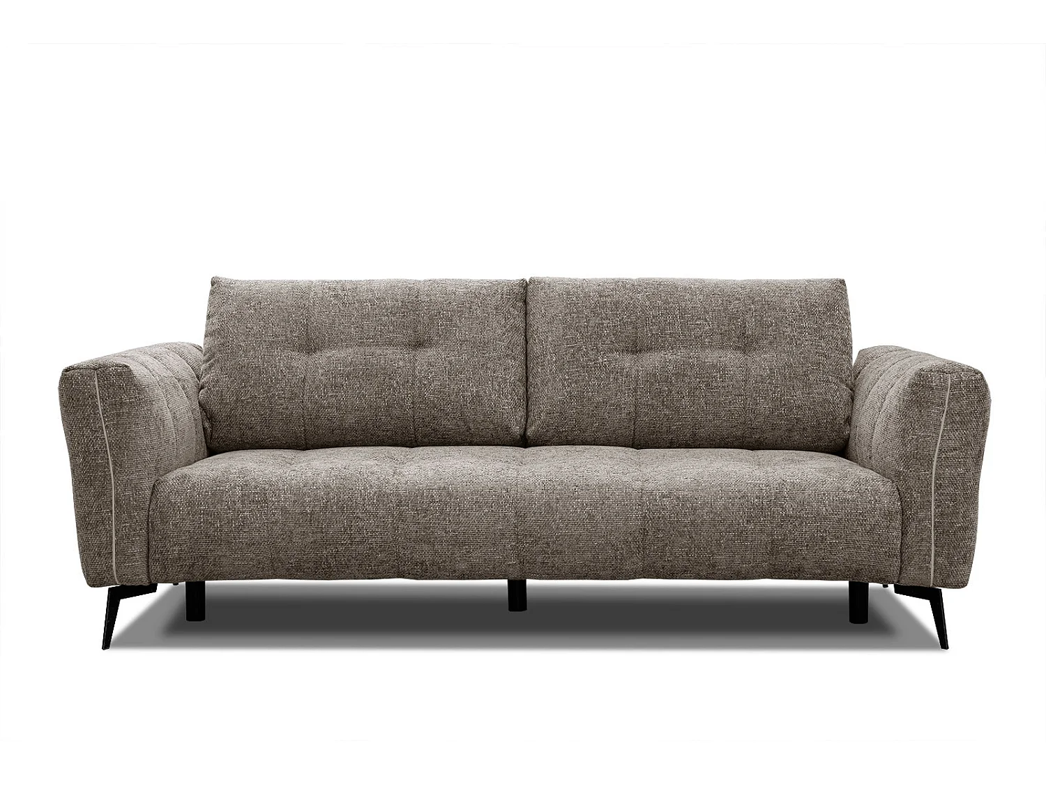 Canapé droit 3 places XXL tissu beige foncé